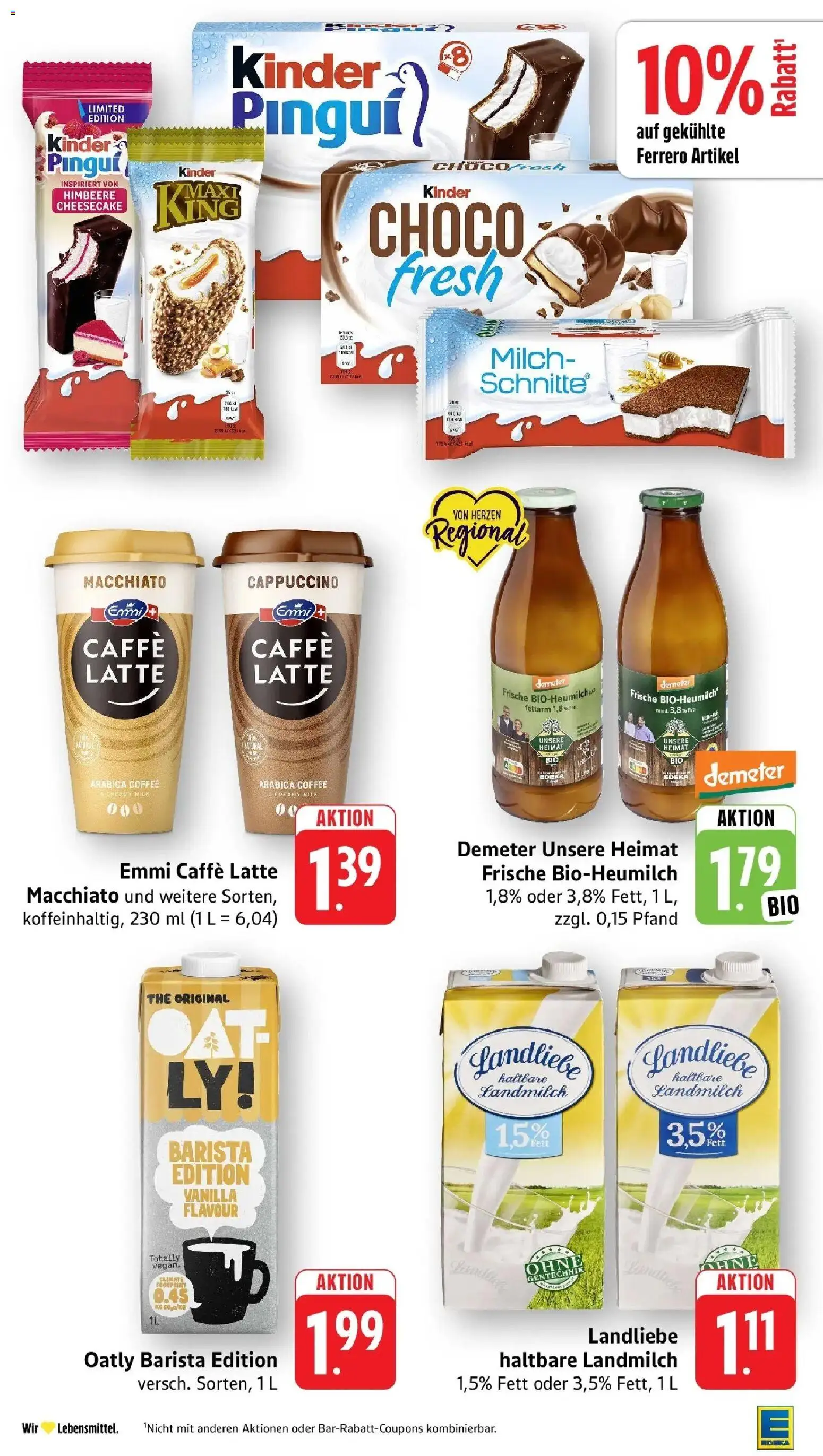Edeka Prospekt Überlingen (ab 03.08.2026) » Angebote Online | Seite: 11 | Produkte: Milch, Oatly, Himbeere