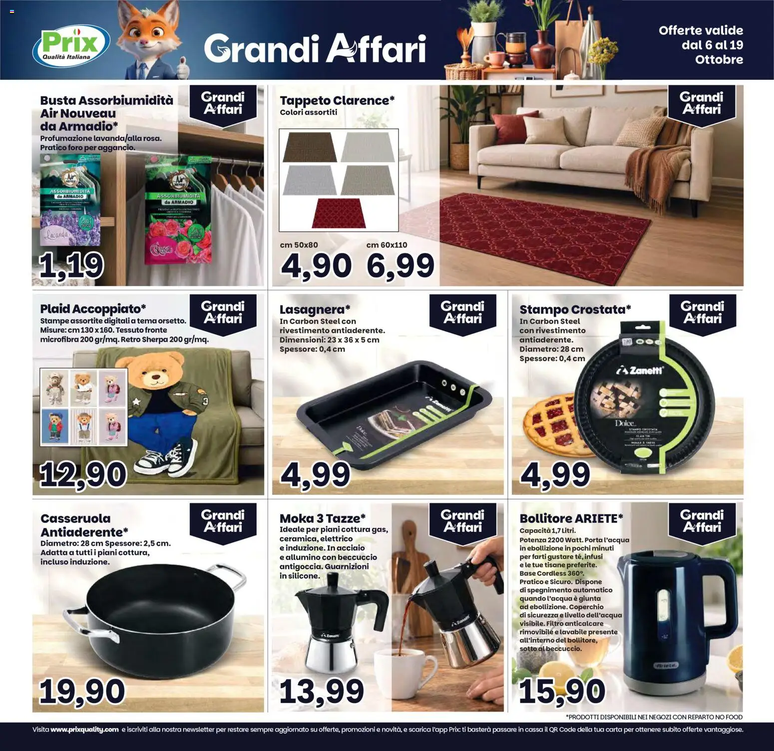 Volantino Prix del 06/10/2026 | Pagina: 23 | Prodotti: Coperchio, Bollitore, Armadio, Tappeto