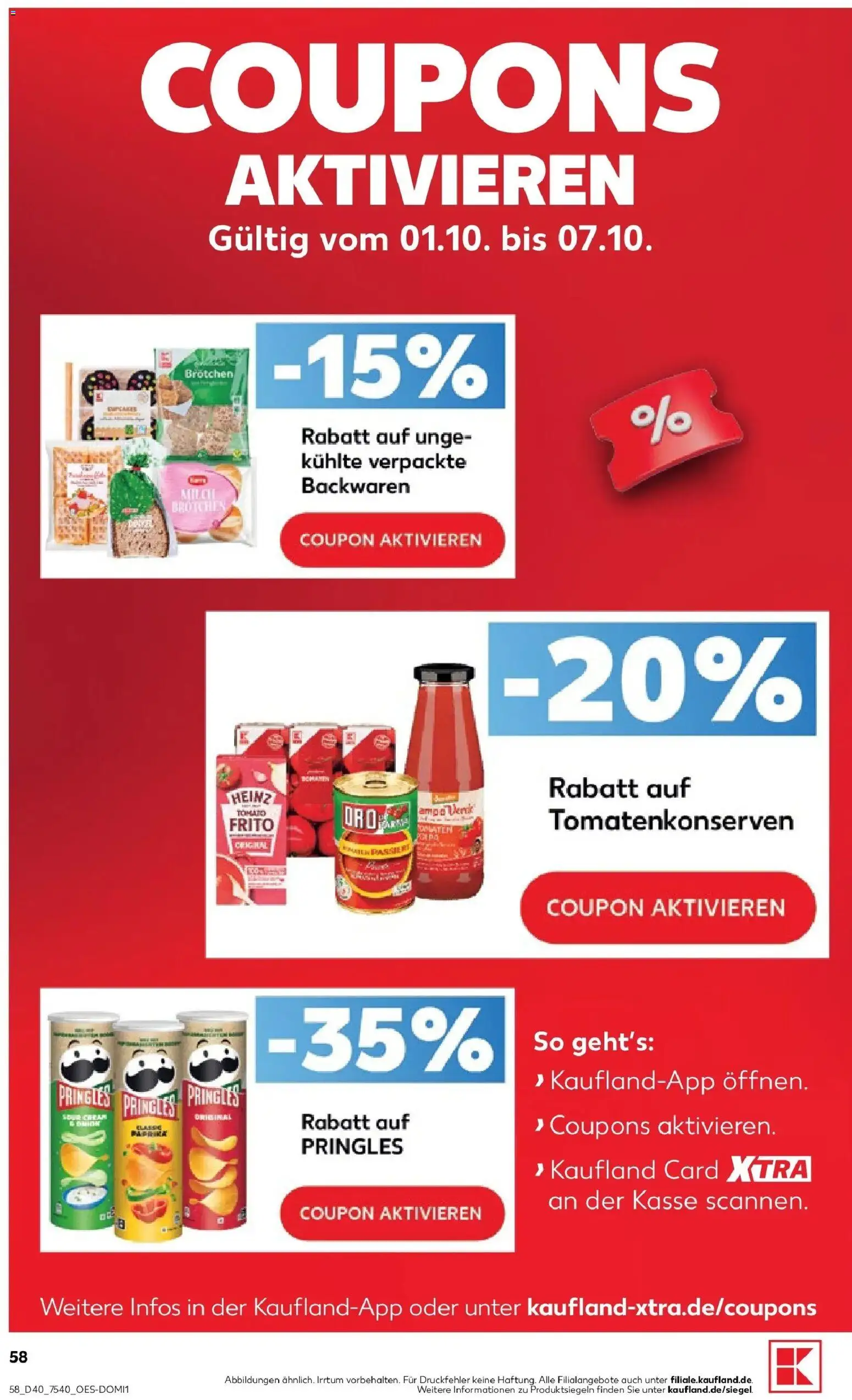 Prospekt Kaufland ab 28.09.2026 » Angebote Online zum Blättern | Seite: 68 | Produkte: Merci, Milch, Pringles