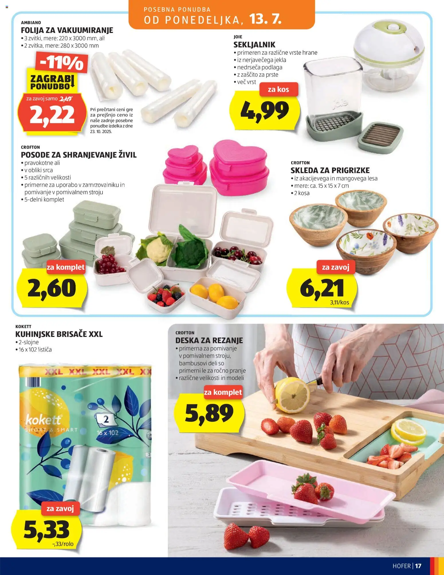 Hofer SI katalog | vrijedi od 08.07.2026 | Stranica: 17