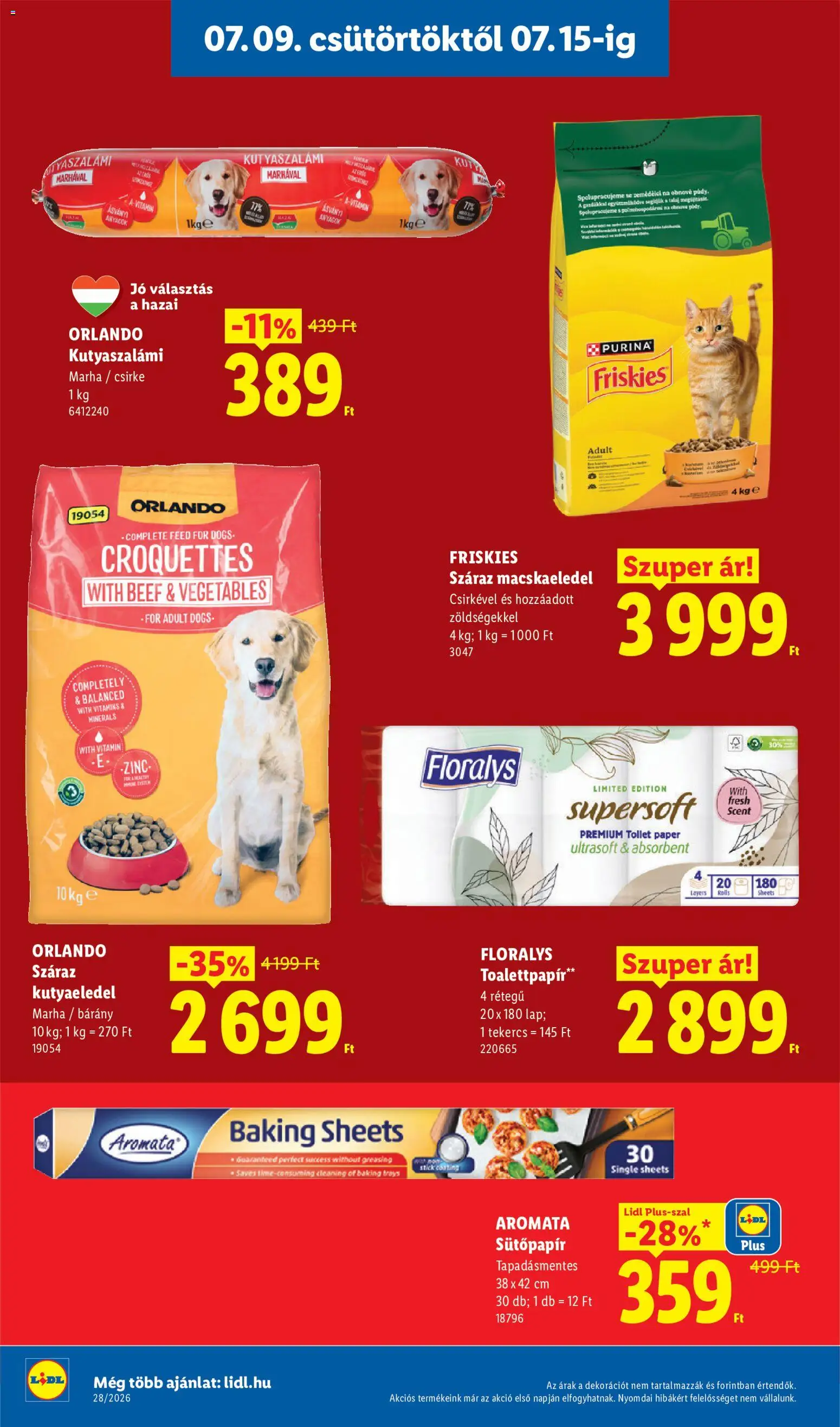 Lidl akciós ujság - amely érvényes a következő dátumtól: 2026.07.09. | Oldal: 18