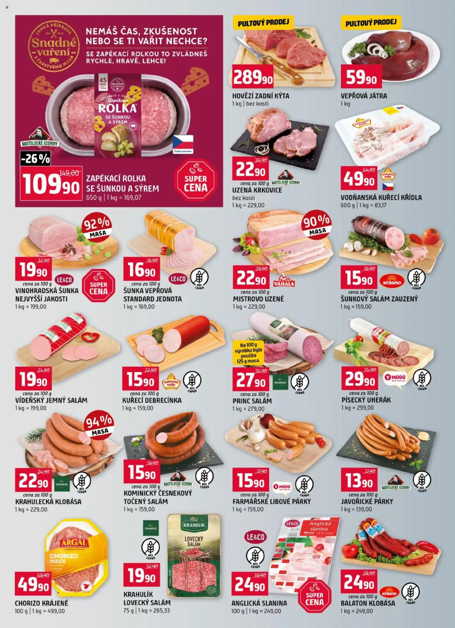 Terno leták od 21.10.2026 | Strana: 2 | Produkty: Kuřecí debrecínka, Vepřová játra, Kuřecí Křídla, Kuře