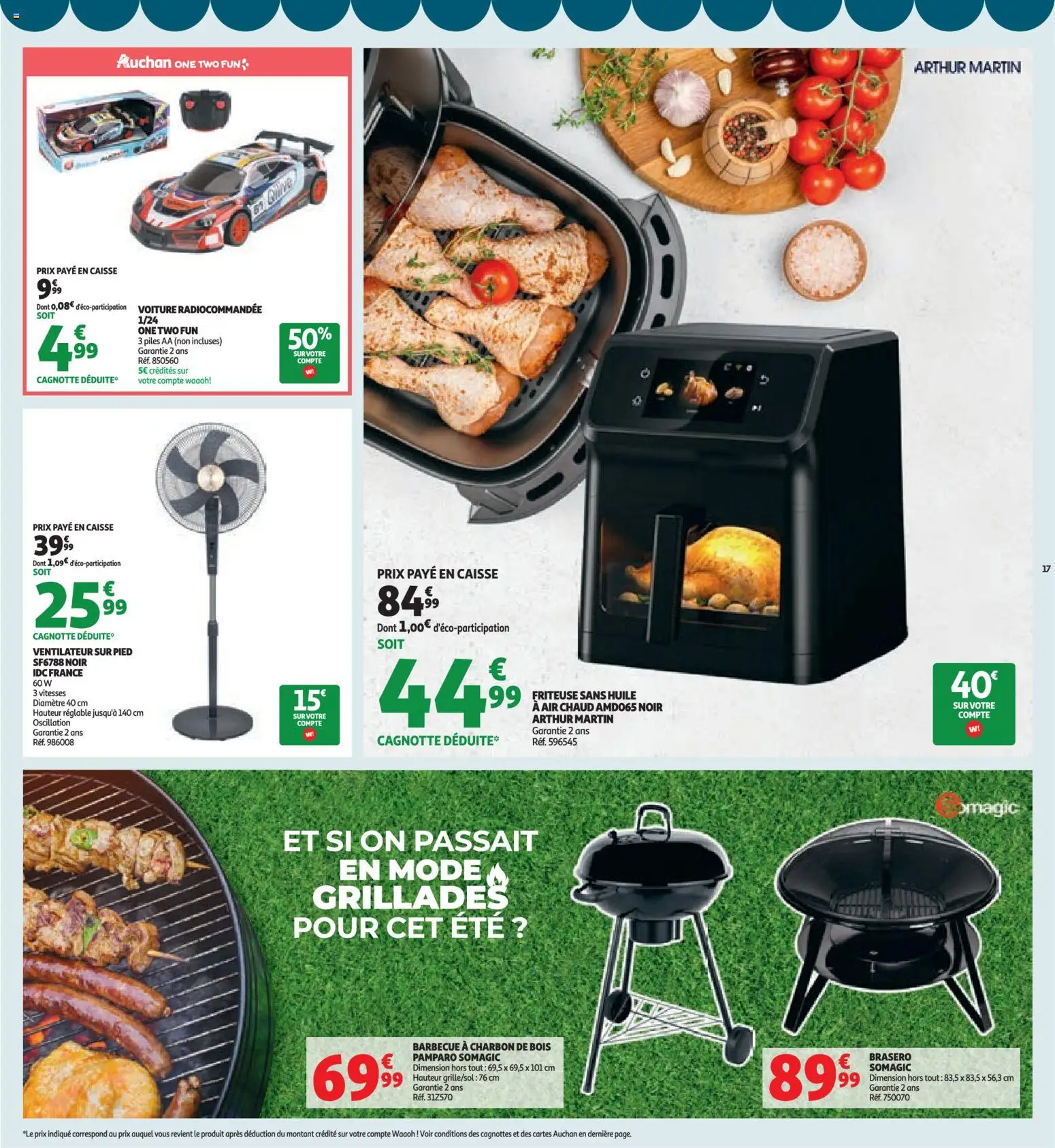 {H1} | Page: 17 | Produits: Barbecue, Ventilateur, Friteuse sans huile, Piles