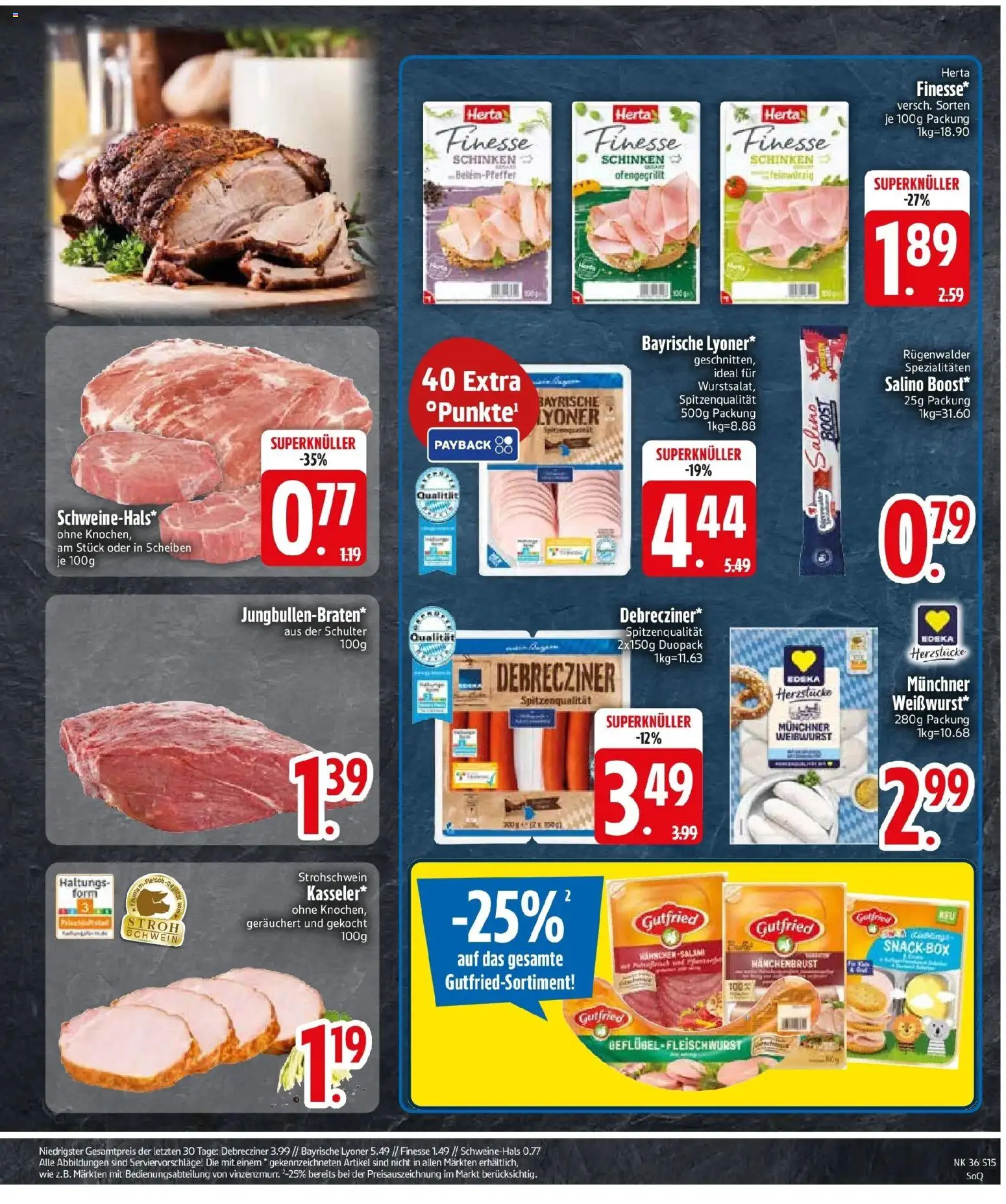 Edeka Prospekt Türkenfeld (ab 31.08.2026) » Angebote Online | Seite: 17 | Produkte: Spezialitäten, Schulter, Schinken