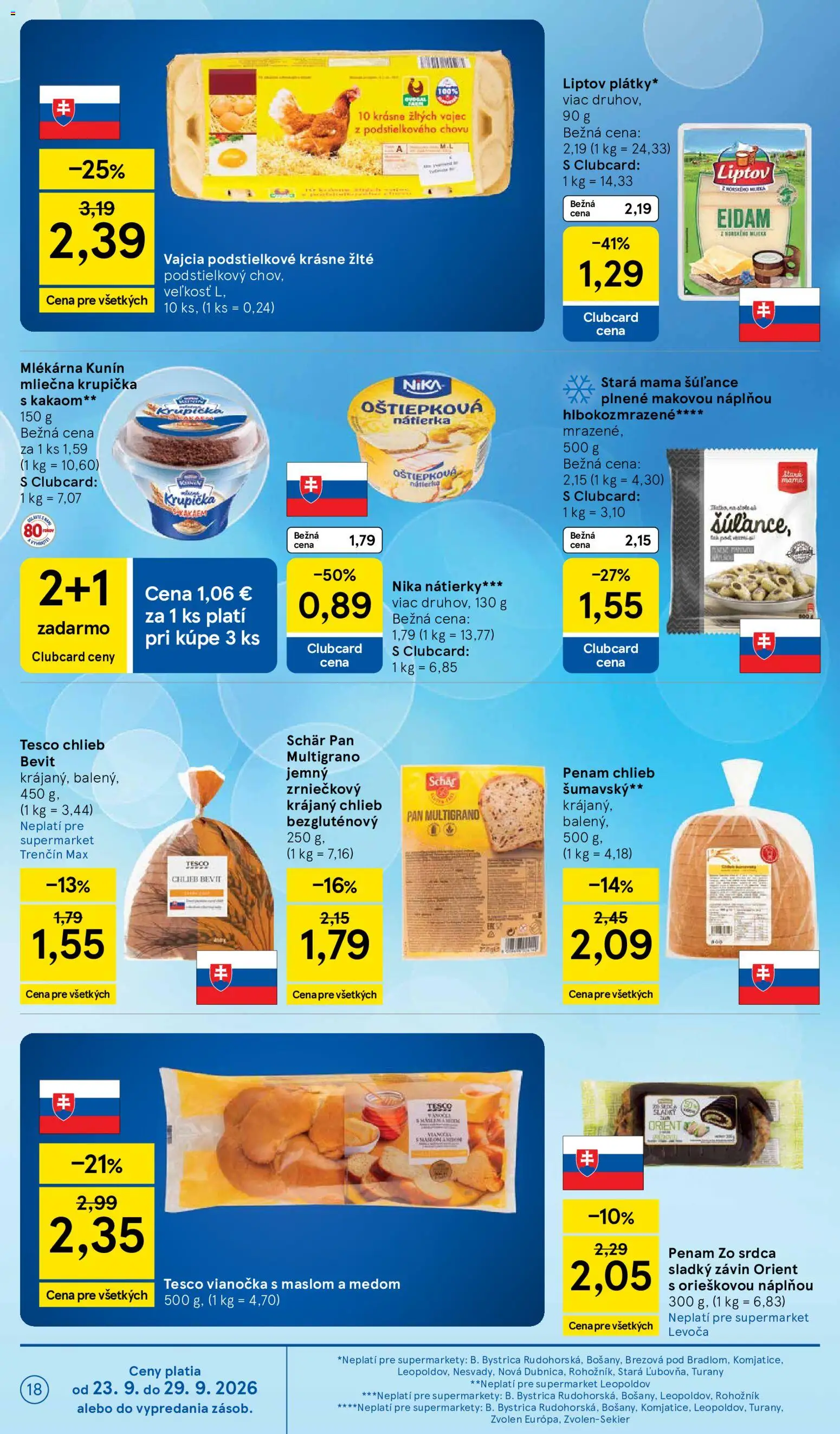 Nové Tesco akcie – leták je platný od 23.09.2026 | Strana: 18