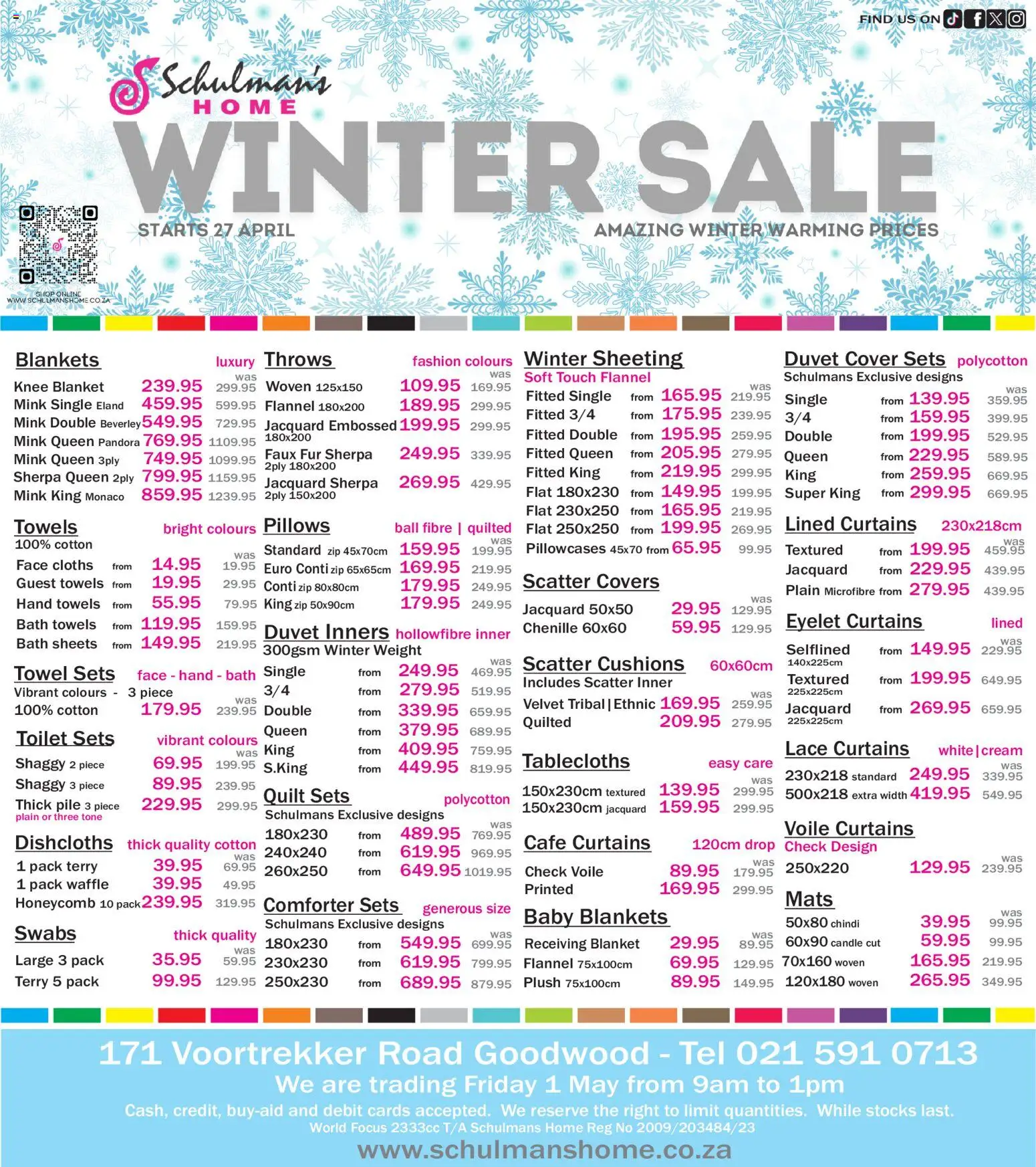 New Schulman's Home catalogue – valid from 27.04.2026 | Page: 1 | Products: Blankets, Bath, Towel, Cream