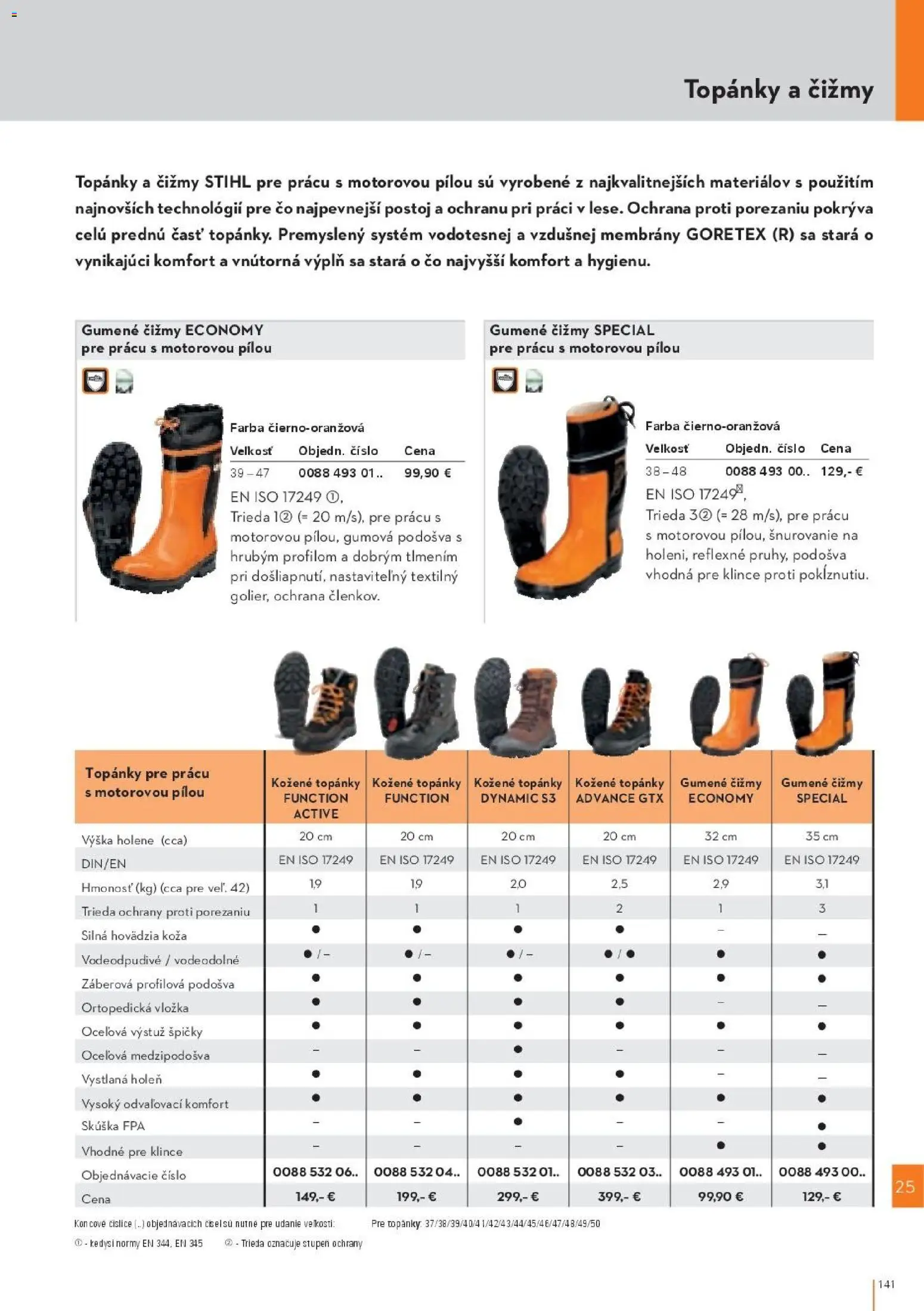 Nové STIHL akcie – leták je platný od 19.08.2026 | Strana: 141 | Produkty: Čižmy, Topánky