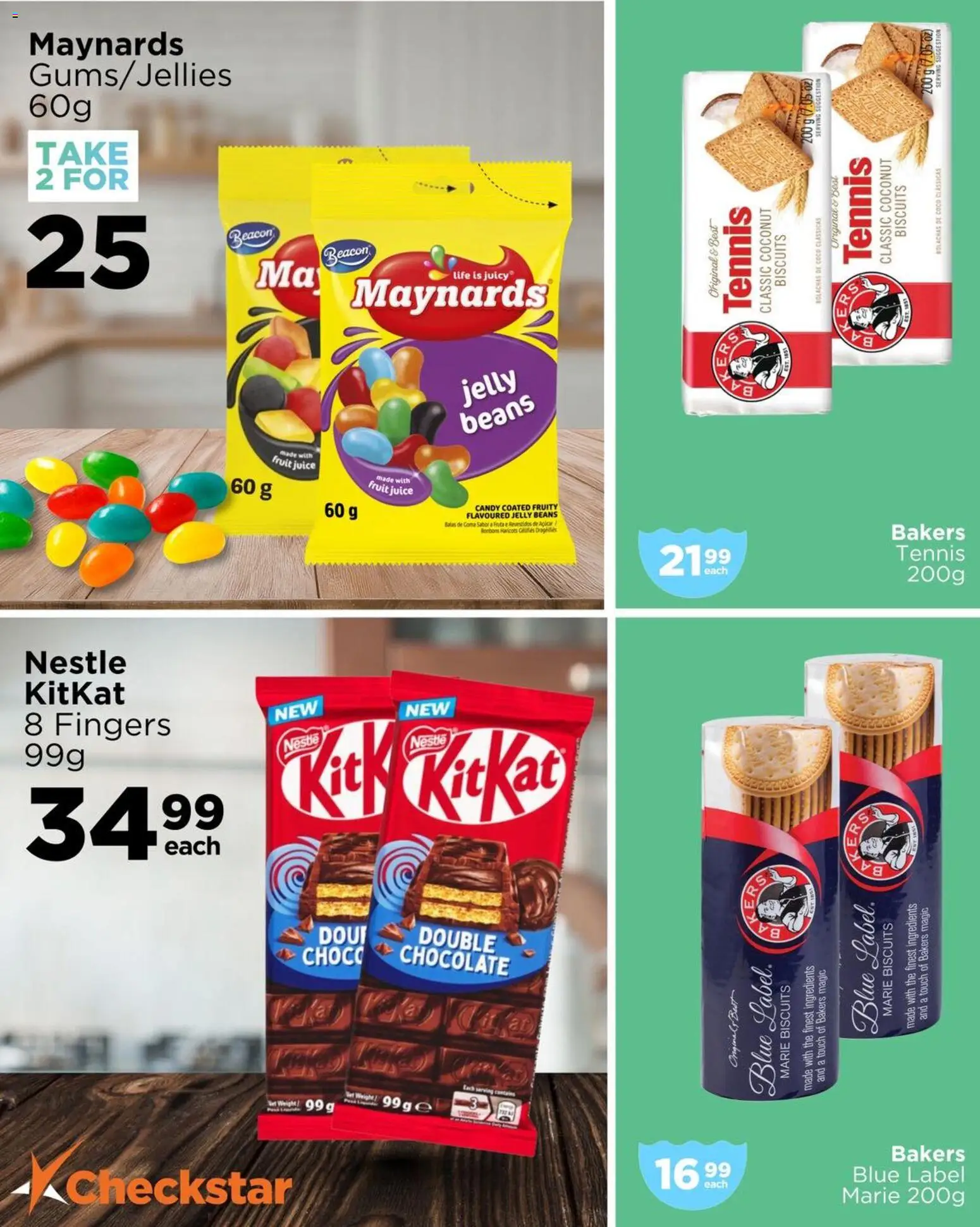New Check Star catalogue – valid from 08/04/2026 | Page: 5 | Products: Beans, Biscuits, Juice, Fruit