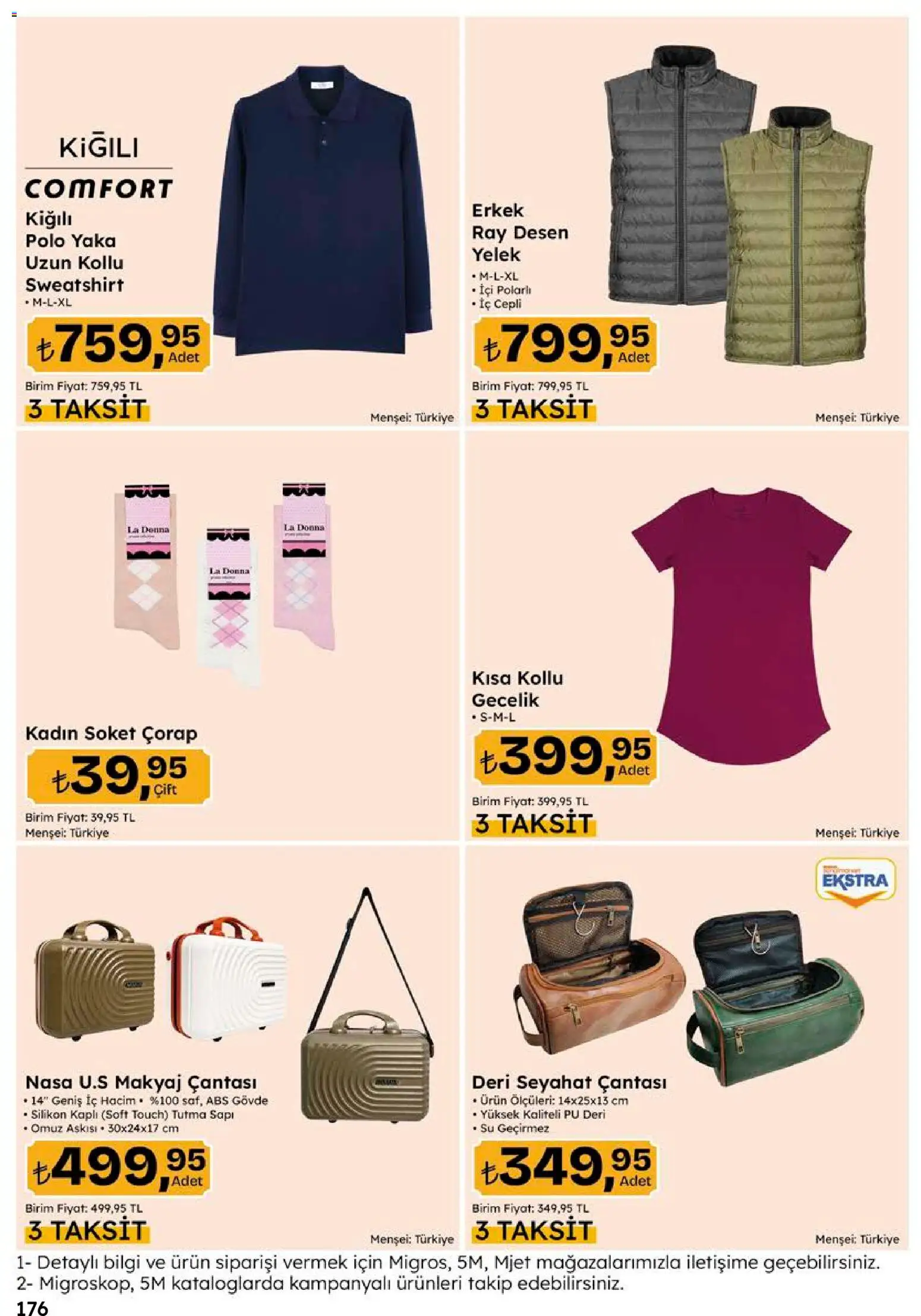 Migros Katalog - 5M Migroskop Dijital - 10 Eylül 2026 tarihinden itibaren geçerlidir | Sayfa: 176 | Ürünler: Makyaj, Yelek, Çorap, Su