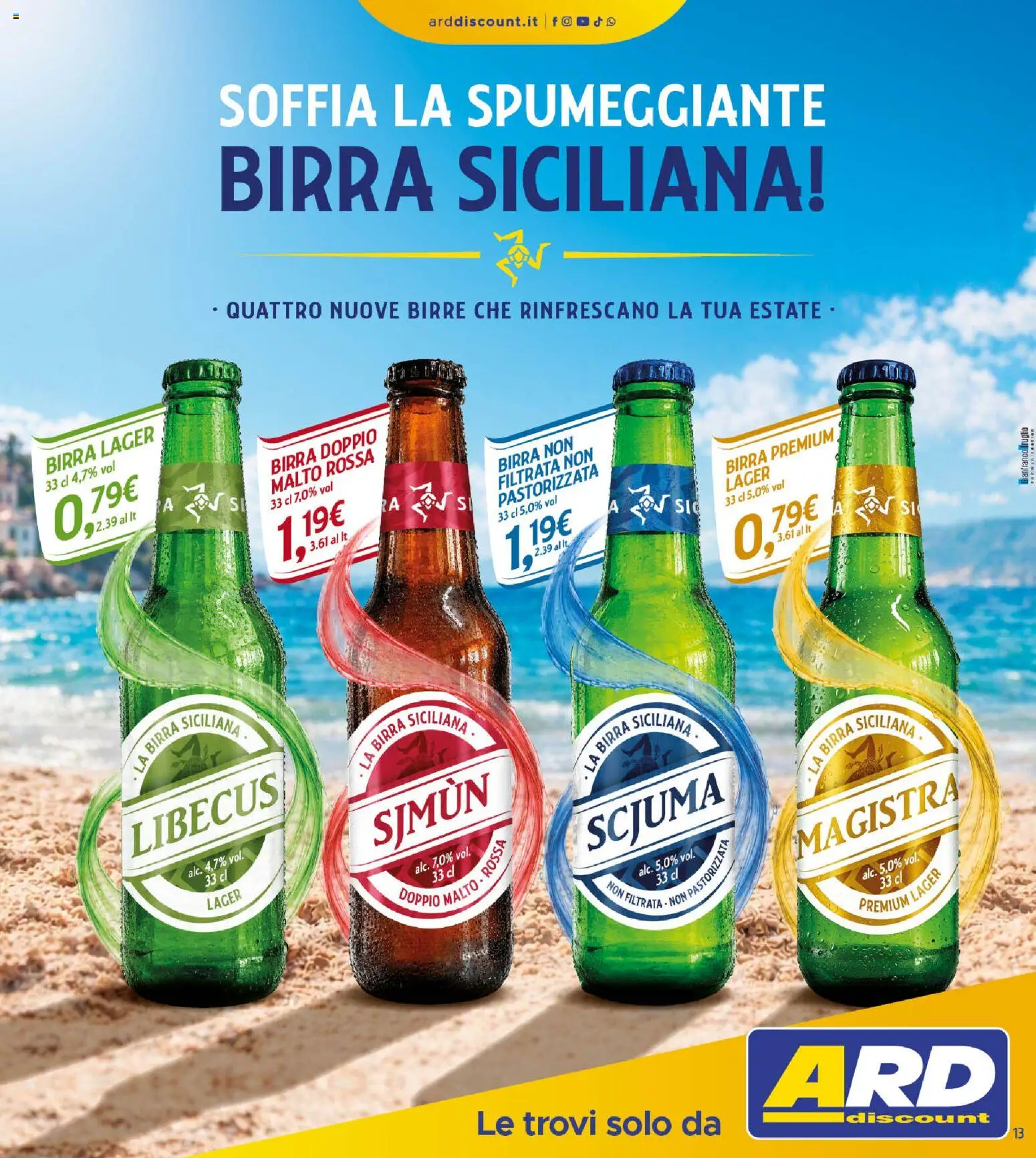 Volantino ARD Discount del 24/08/2026 | Pagina: 13 | Prodotti: Birra