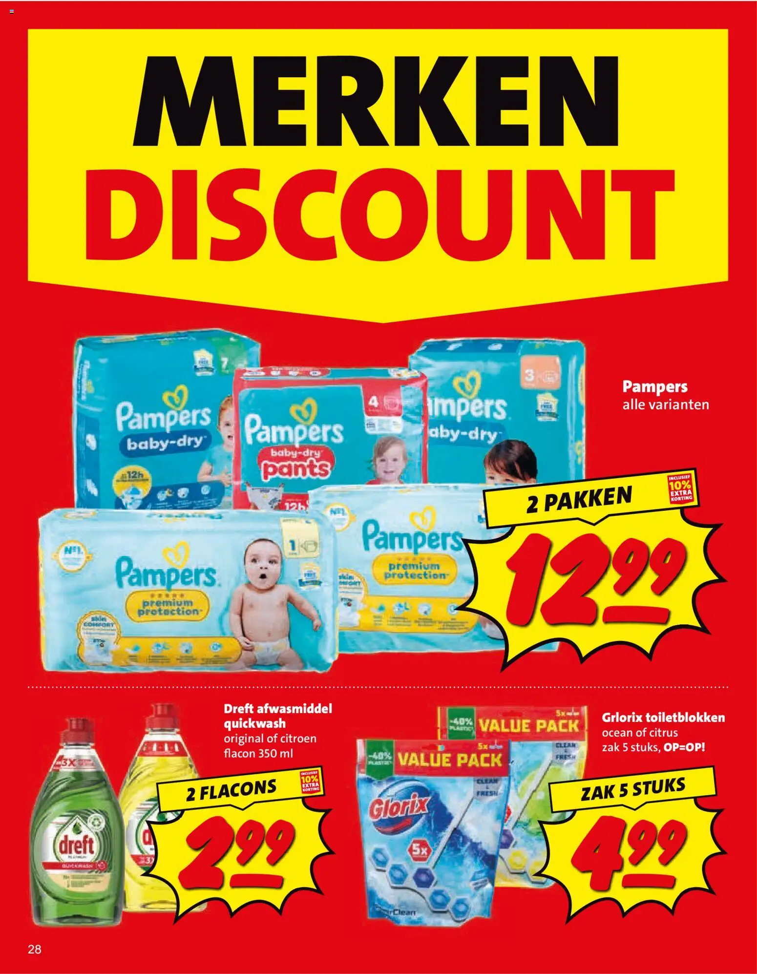 {H1} | Pagina: 28 | Producten: Citroen, Afwasmiddel, Zak, Pampers