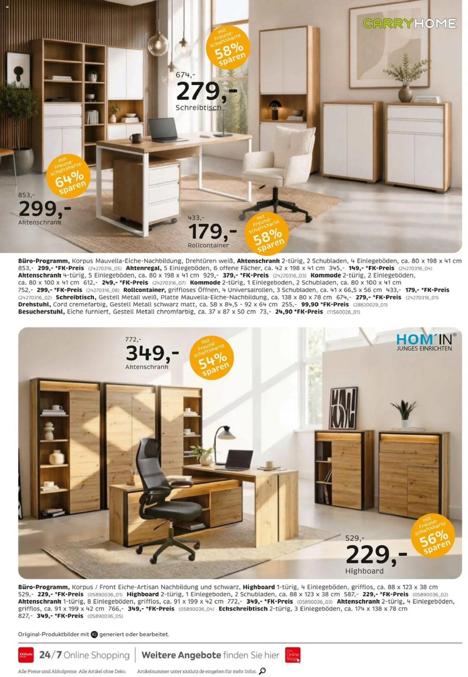 XXXLutz Prospekt – gültig ab 24.10.2026 | Seite: 12 | Produkte: HIghboard, Kommode, Rollcontainer