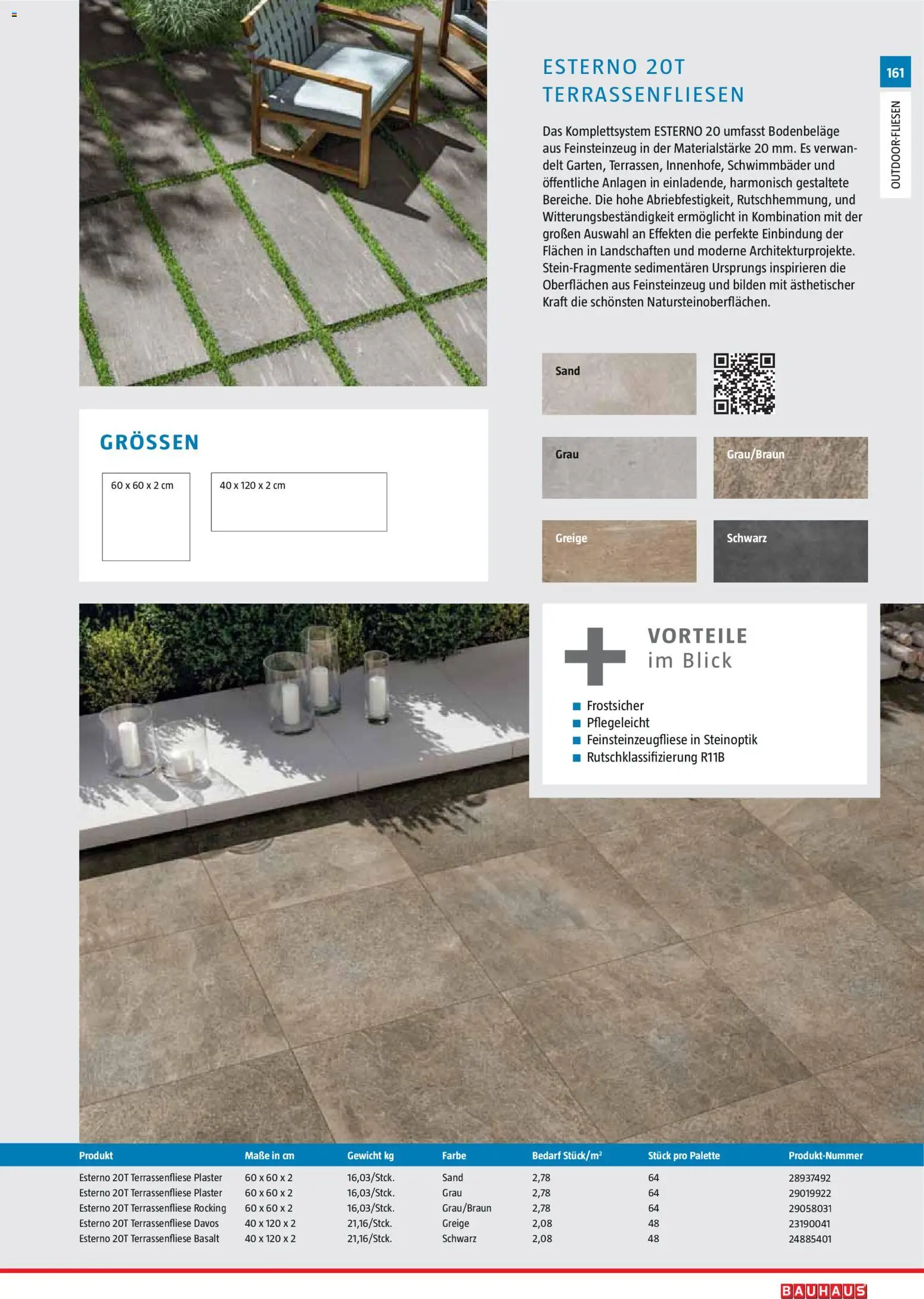 Bauhaus Gartenbaumaterialien 2026 – gültig ab 02.03.2026 | Seite: 161 | Produkte: Gewicht