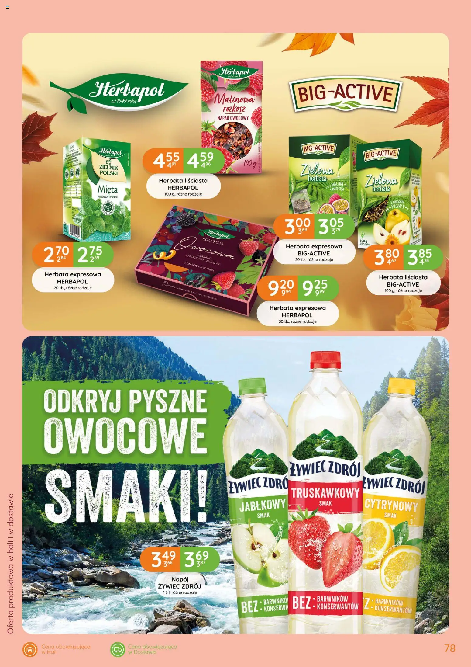 Eurocash gazetka od 15.10.2026 | Strona: 78 | Produkty: Herbata liściasta, Herbata zielona, Mięta, Herbata