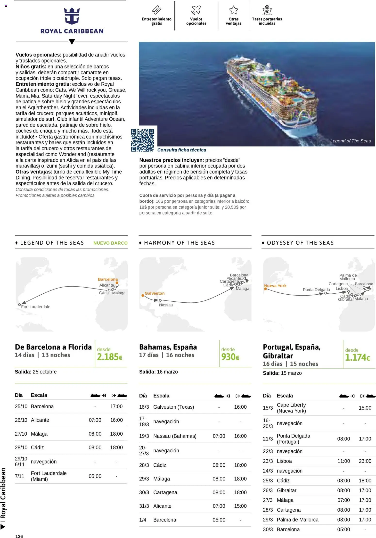 Viajes El Corte Inglés Cruceros marítimos │ válido desde el 01.01.2026 | Página: 137 | Productos: Ηλεκτρονικα ειδη, Σιδερώστρα, Navegación