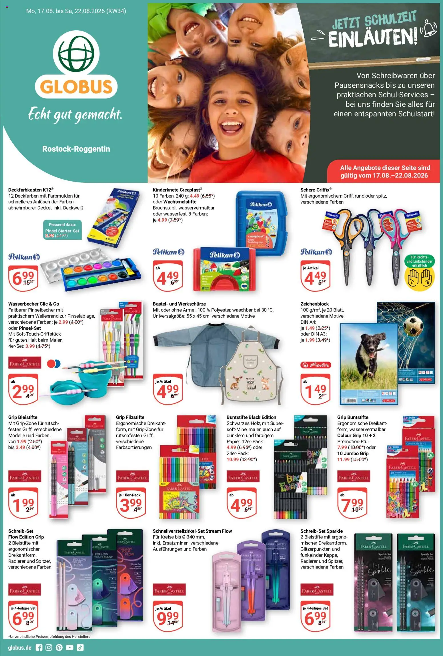 Globus Prospekt Roggentin/Rostock – gültig ab 17.08.2026 | Seite: 1 | Produkte: Pinsel
