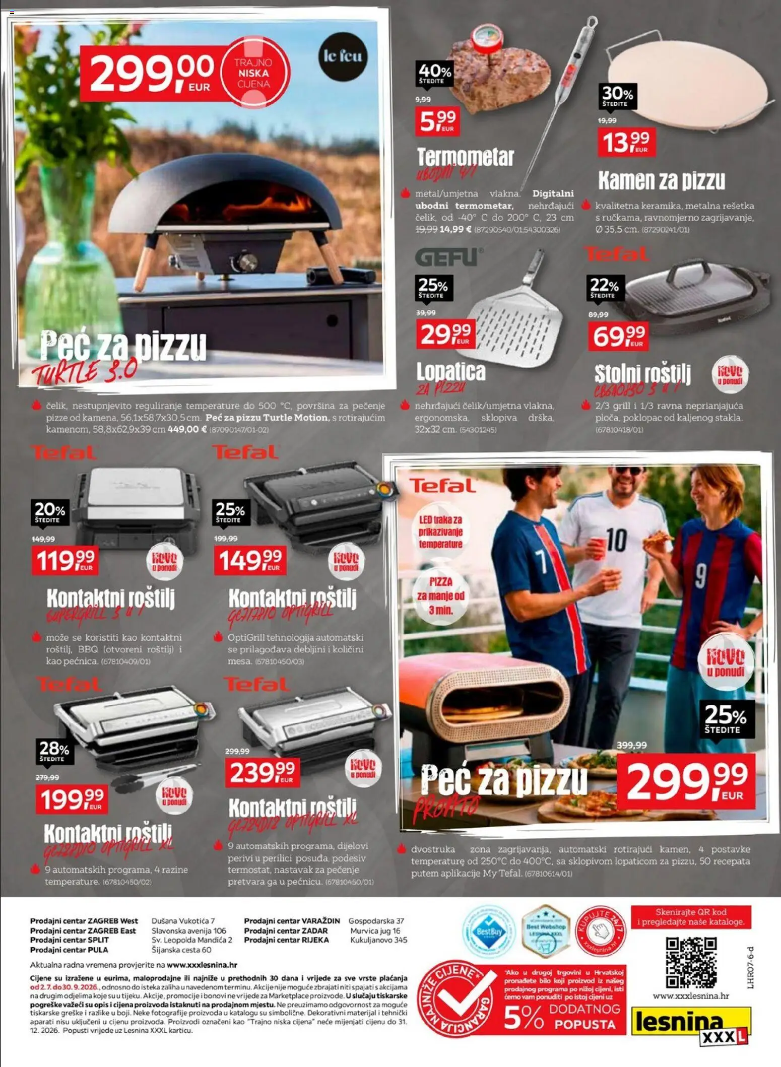 Lesnina katalog | vrijedi od 02.07.2026 | Stranica: 12 | Proizvodi: Roštilj, Termometar, Pizza, Lopatica