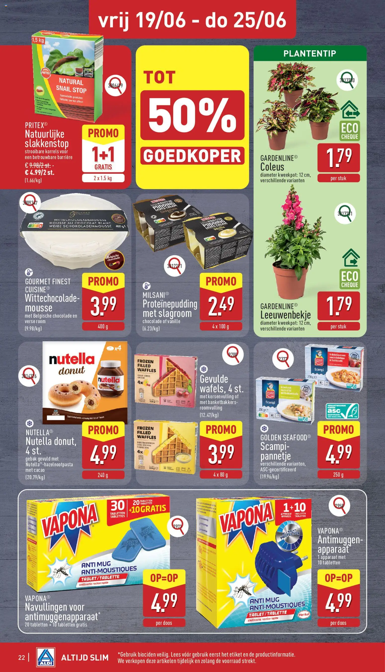 {H1} | Pagina: 22 | Producten: Scampi, Slagroom, Tablet, Kersen