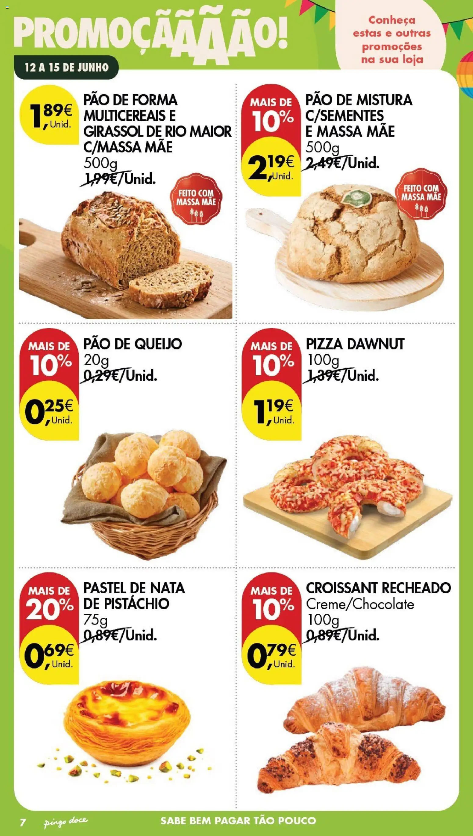 Pingo Doce Poupe este Fim de Semana │ válido de 12.06.2026 | Página: 6 | Produtos: Pão de forma, Pão de queijo, Queijo, Massa