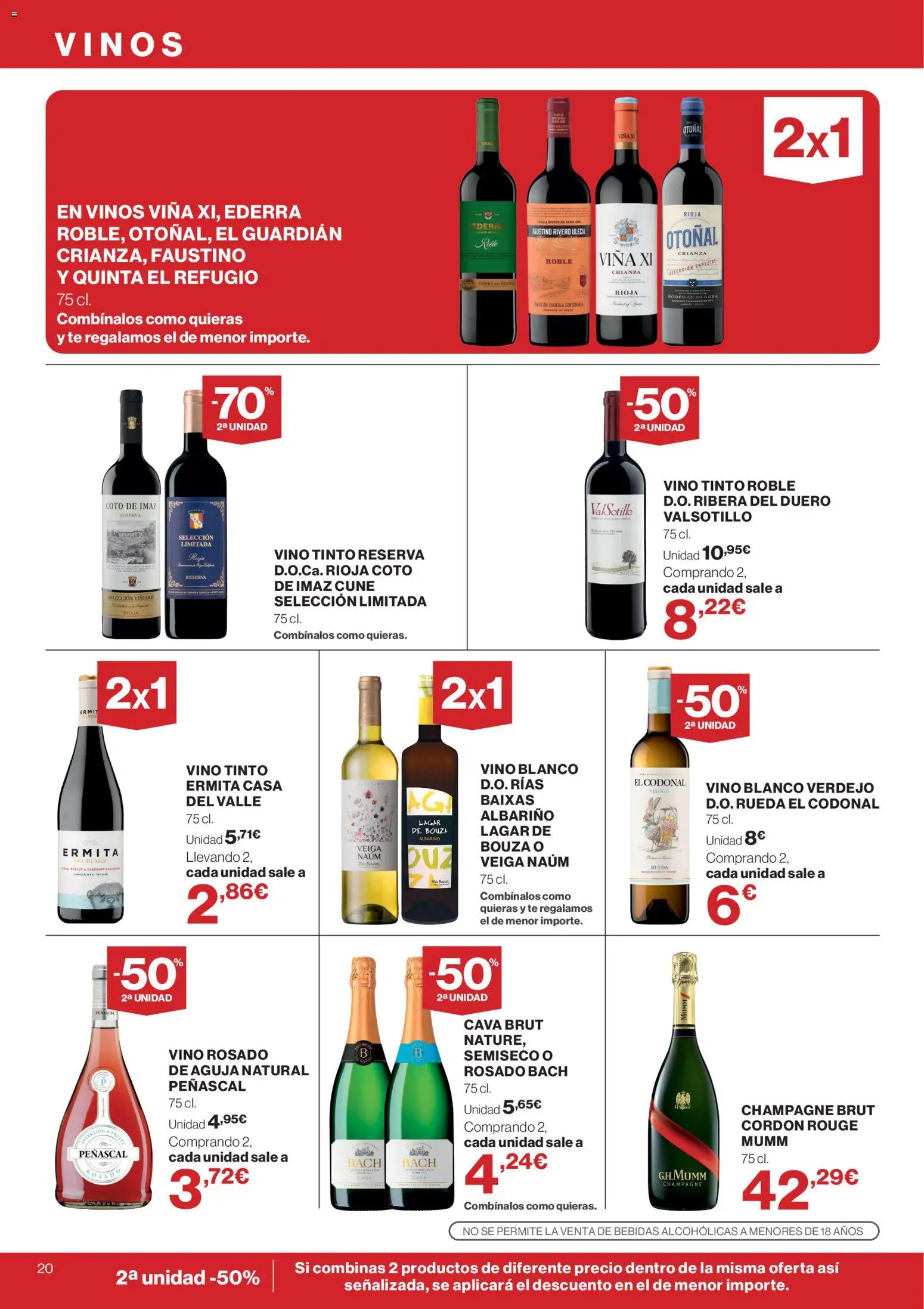 Supercor Canarias │ válido desde el 10/09/2026 | Página: 20 | Productos: Vino tinto, Vino, Vino blanco, Bebidas