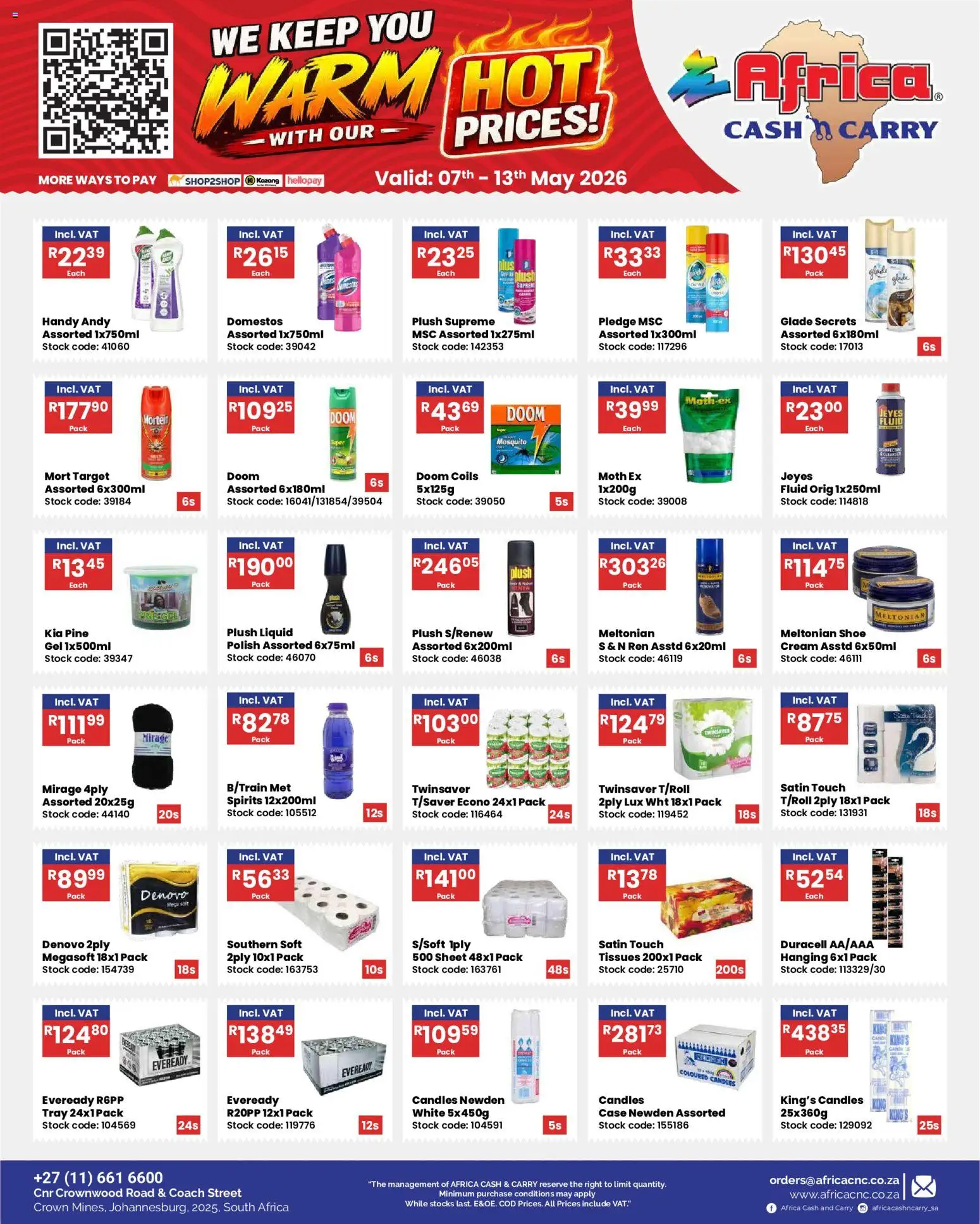 Africa Cash & Carry Specials | 07/05/2026 | How to get a limited discount? Save today! | South Africa