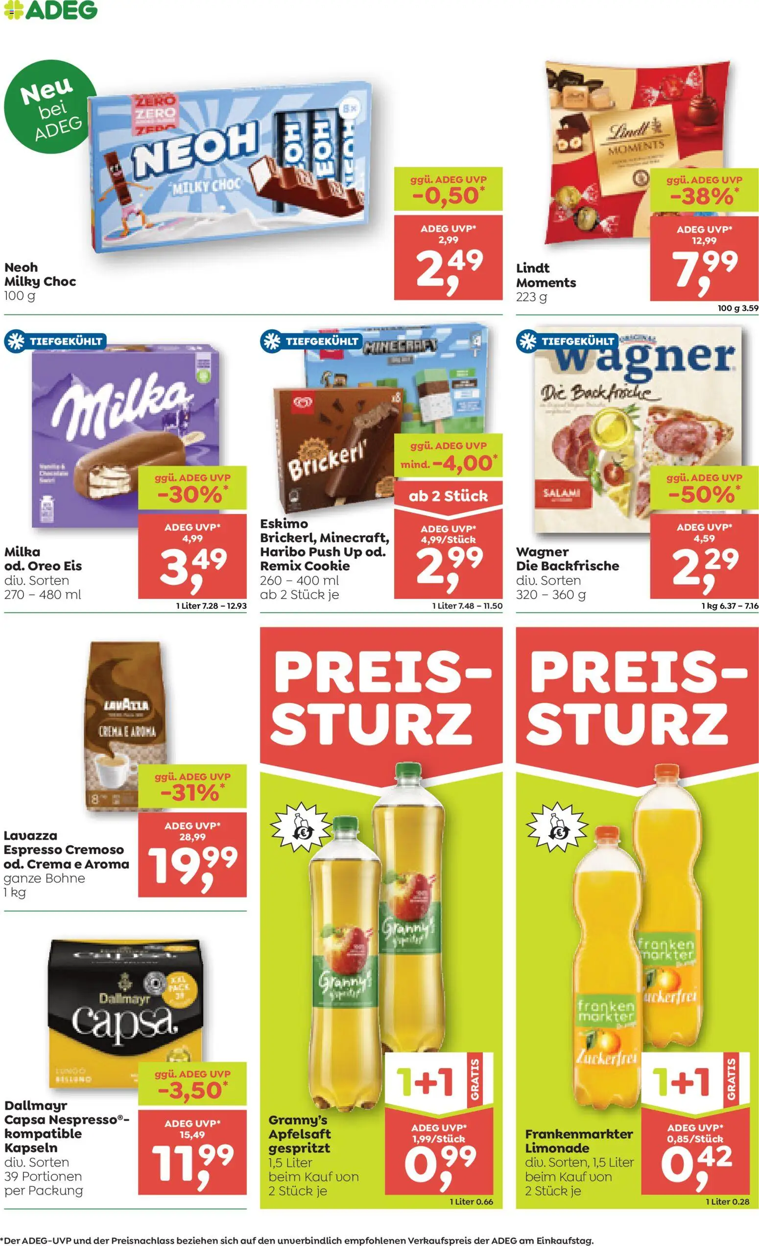 ADEG Flugblatt gültig ab 28.05.2026 | Seite: 8 | Produkte: Eis, Planche de surf