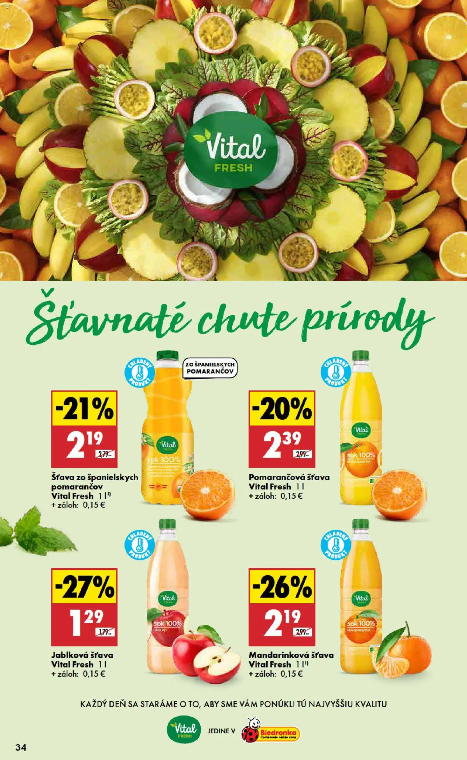 Nové Biedronka akcie – leták je platný od 03.09.2026 | Strana: 34 | Produkty: Apple, Šťava