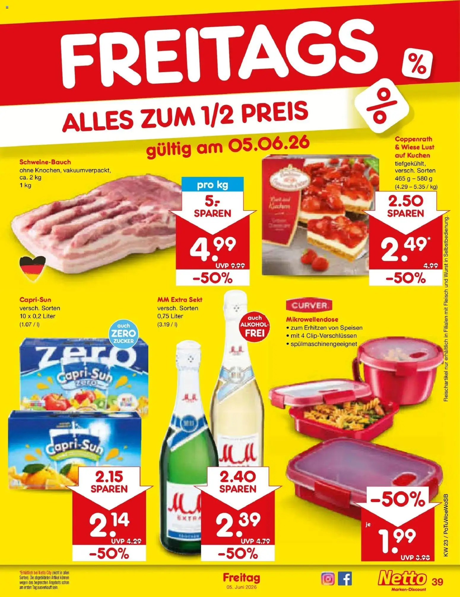 Netto Marken-Discount Prospekt Lahr-Langenwinkel – gültig ab 01.06.2026 | Seite: 55 | Produkte: Capri sun, Wurst, Fleisch, Ente