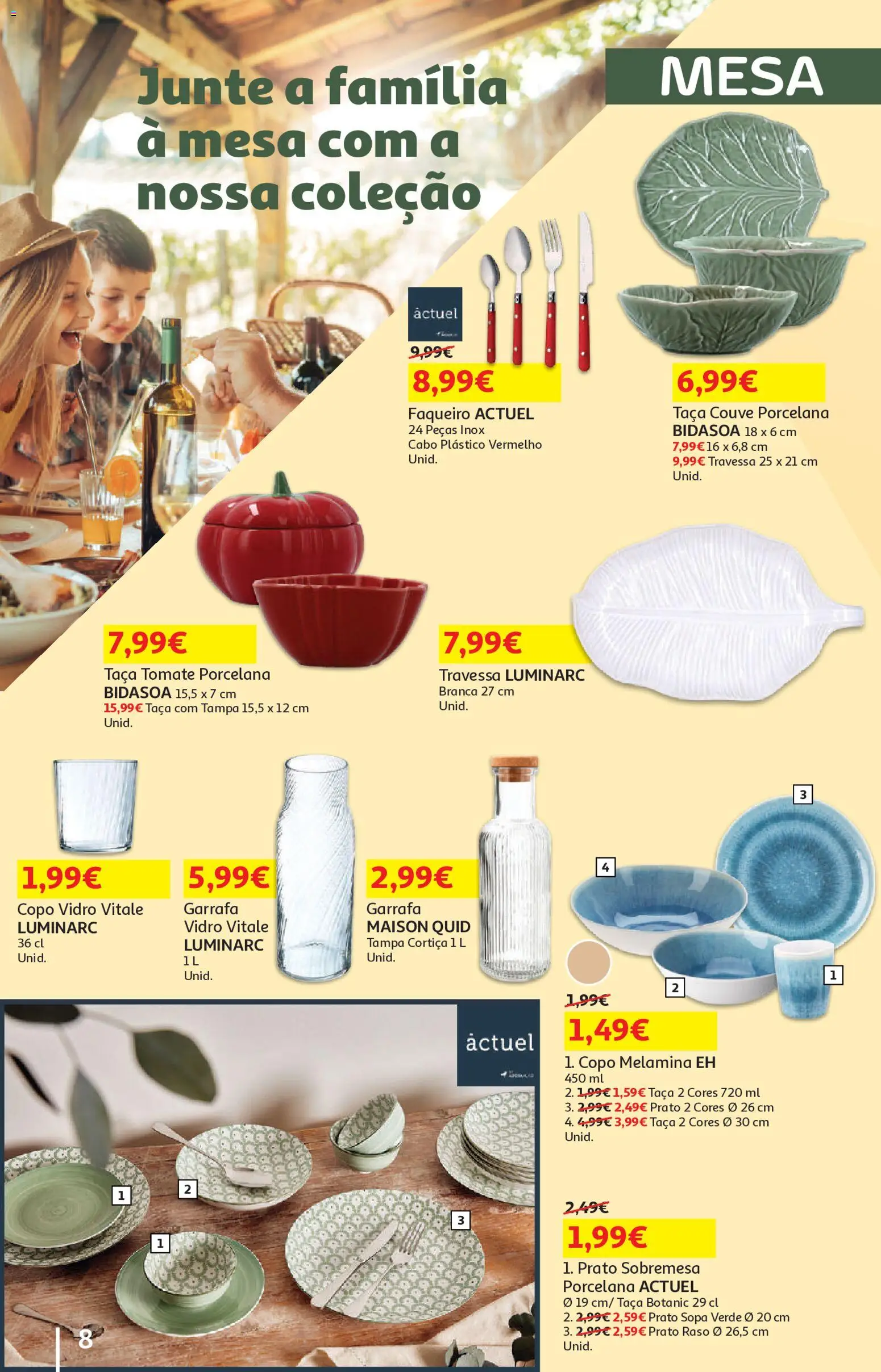 Auchan - Vida no Exterior │ válido de 06.05.2026 | Página: 8 | Produtos: Cabo, Mesa, Tomate, Couve