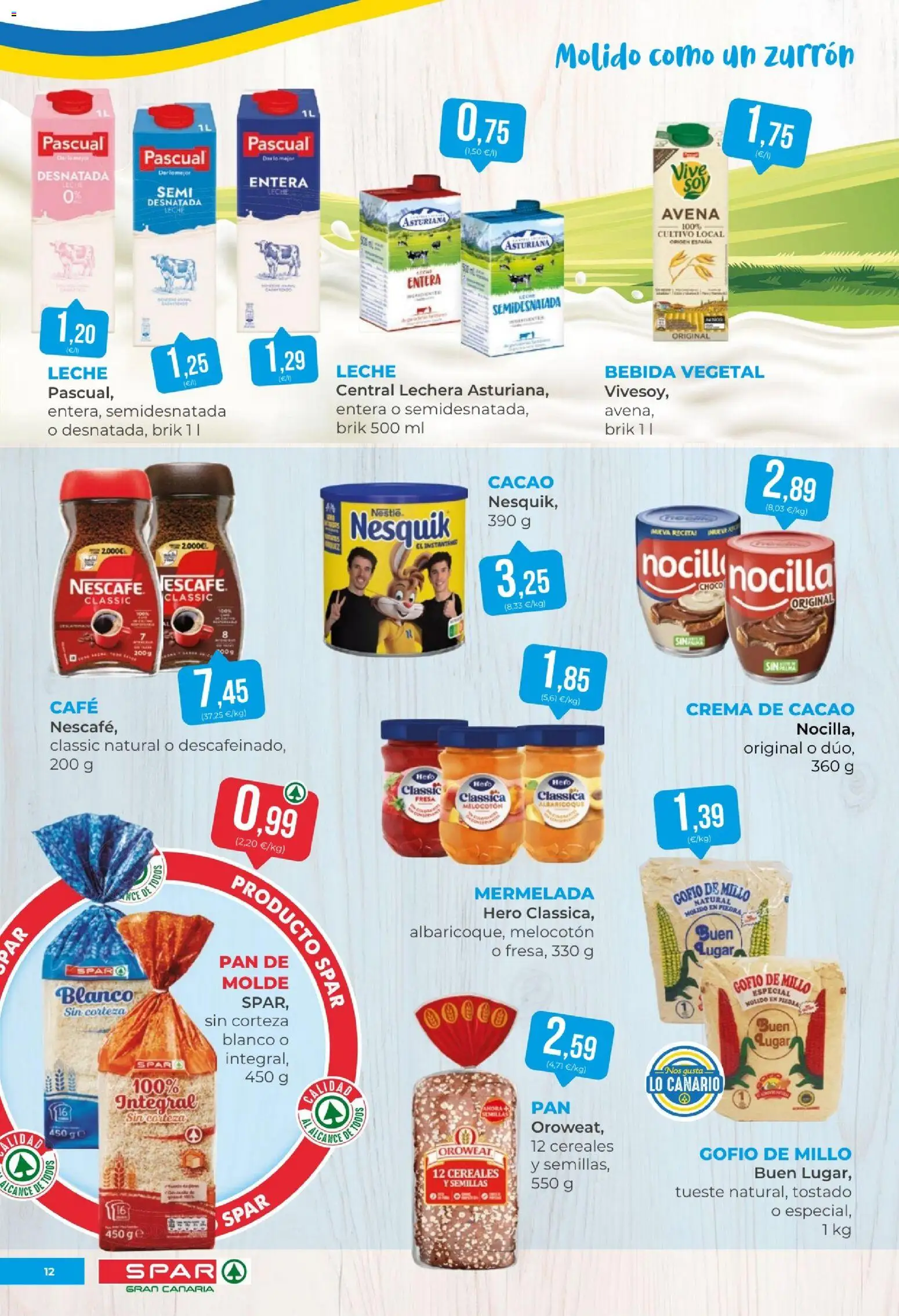 Spar - folleto │ válido desde el 15.05.2026 | Página: 12 | Productos: Leche, Café, Crema de cacao, Crema