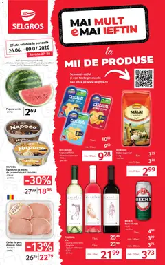 Ofertele Selgros valabile de la 26.06.2026