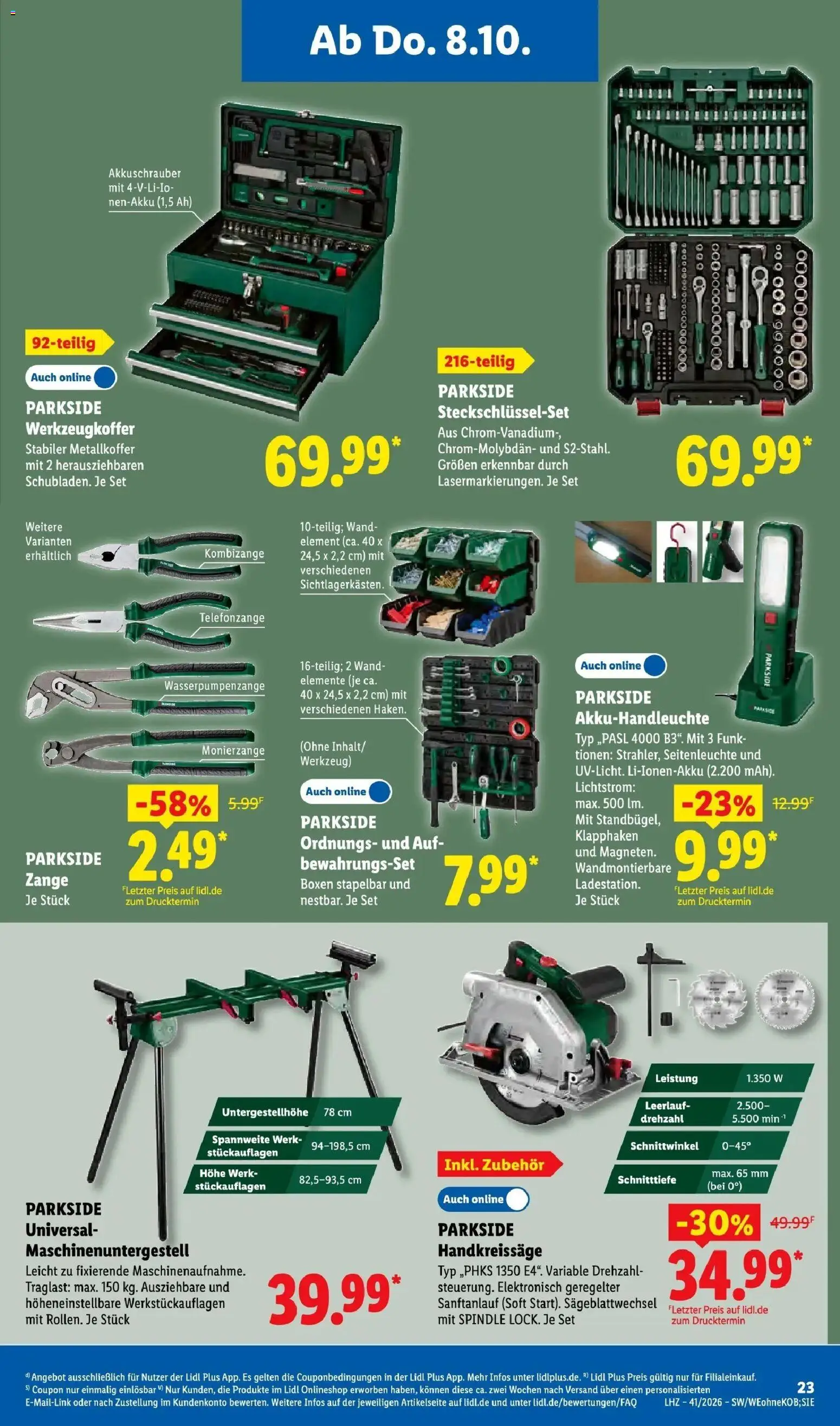 Lidl Prospekt Weikersheim (ab 05.10.2026) zum Blättern » Angebote | Seite: 41 | Produkte: Box, Akkuschrauber