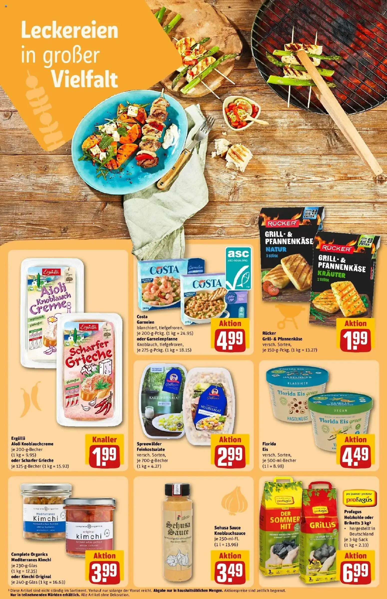 REWE Prospekt ab 03.08.2026 zum Blättern » Angebote | Seite: 18 | Produkte: Met, Grill, Garnelen, Knoblauch
