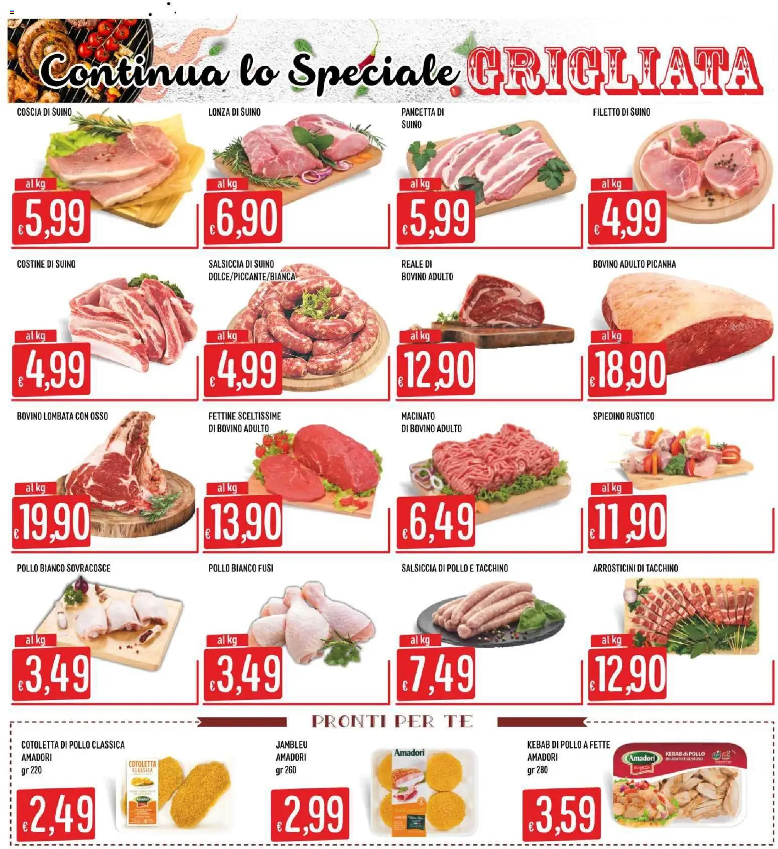 Volantino SISA del 20/08/2026 | Pagina: 3 | Prodotti: Pollo, Pancetta, Suino, Macinato