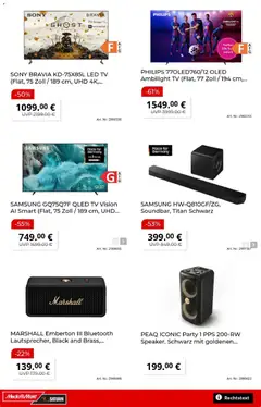Media Markt Prospekt ab 06.07.2026 gültig | Seite: 10 | Produkte: Sony, Philips, Samsung, TV