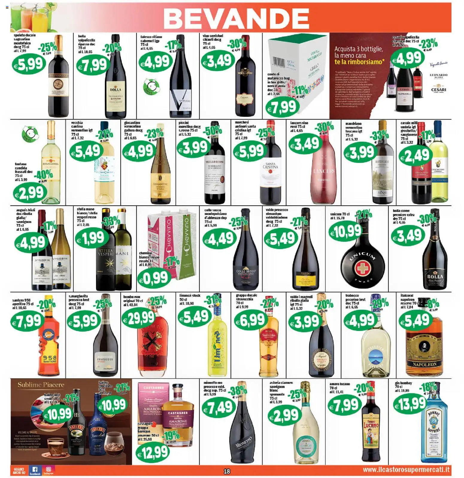 Volantino Il Castoro del 14/10/2026 | Pagina: 18 | Prodotti: Tè, Spumante, Mionetto, Aperitivo
