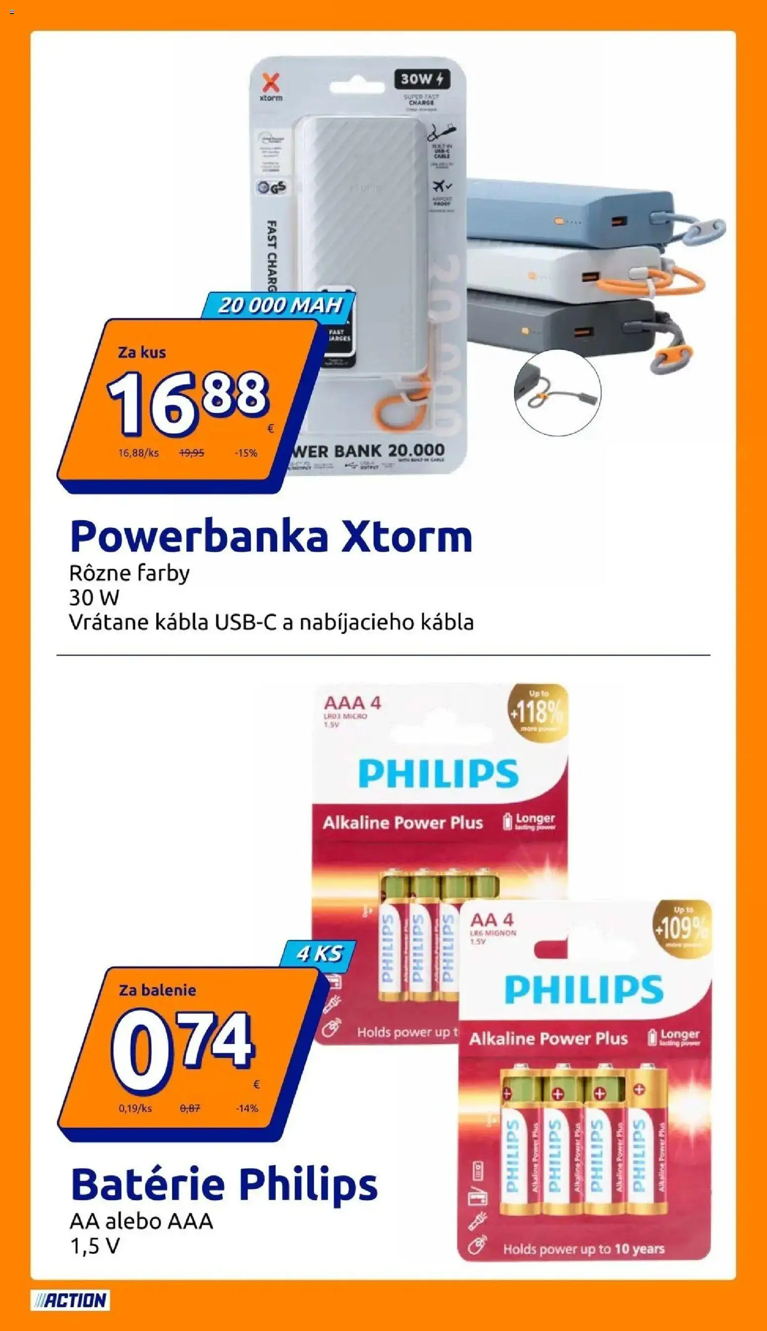 Nové Action akcie – leták je platný od 19.08.2026 | Strana: 7 | Produkty: Batérie