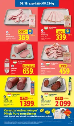 PICK Rákóczi szalámi, Paprikás / csemege, 400 g; 1 kg = 5 248 Ft - amely érvényes a következő dátumtól: 2026.08.19. | Oldal: 7