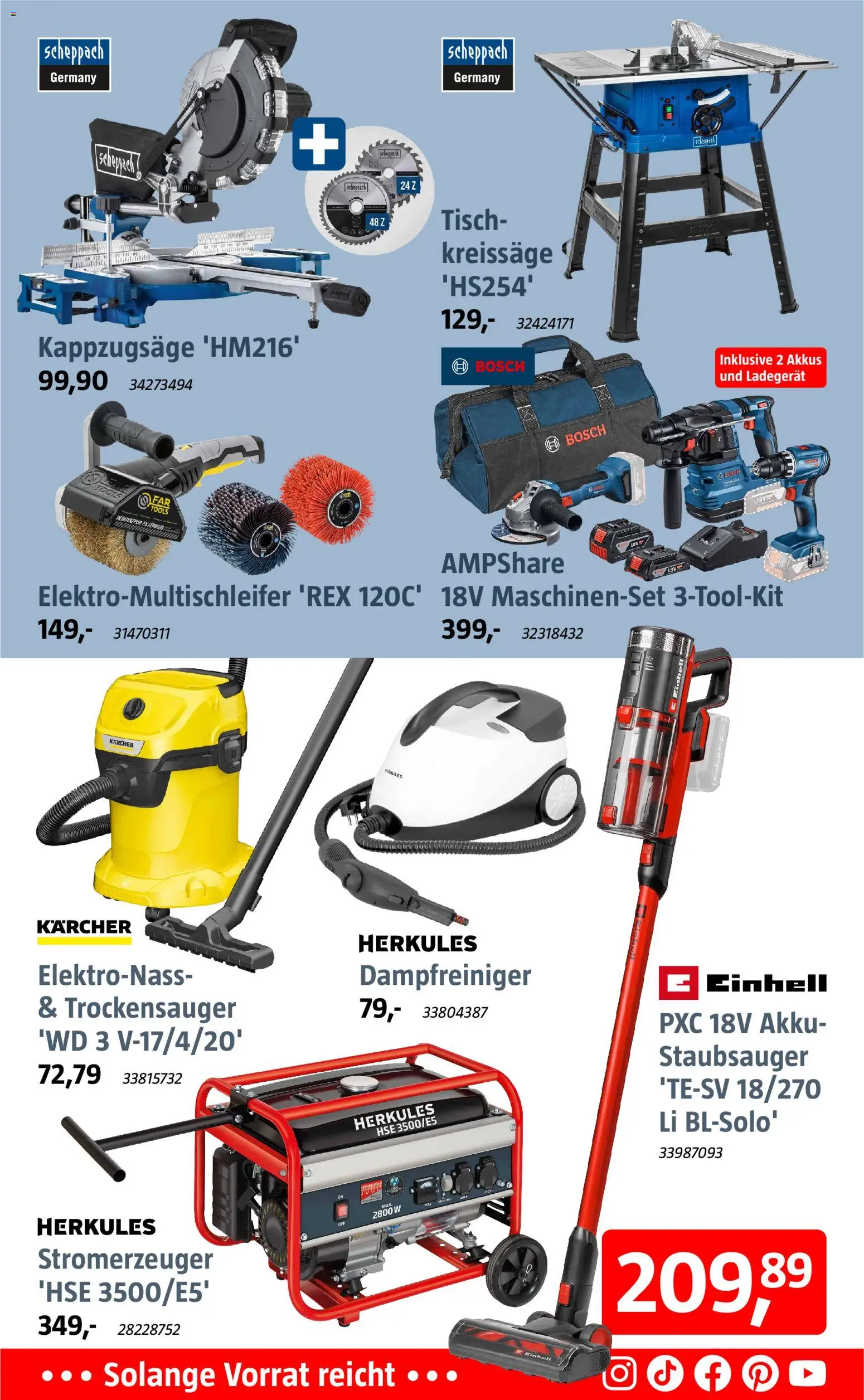 Bauhaus Prospekt – gültig ab 17.10.2026 | Seite: 8 | Produkte: Bosch, Staubsauger, Tisch, Ladegerät