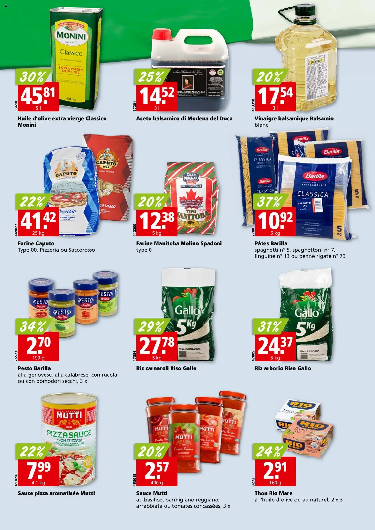 Aligro aktionen Chavannes, Matran, Genève, Sion – gültig ab 20.04.2026 | Seite: 22 | Produkte: Barilla, Rucola, Pizza, Pasta