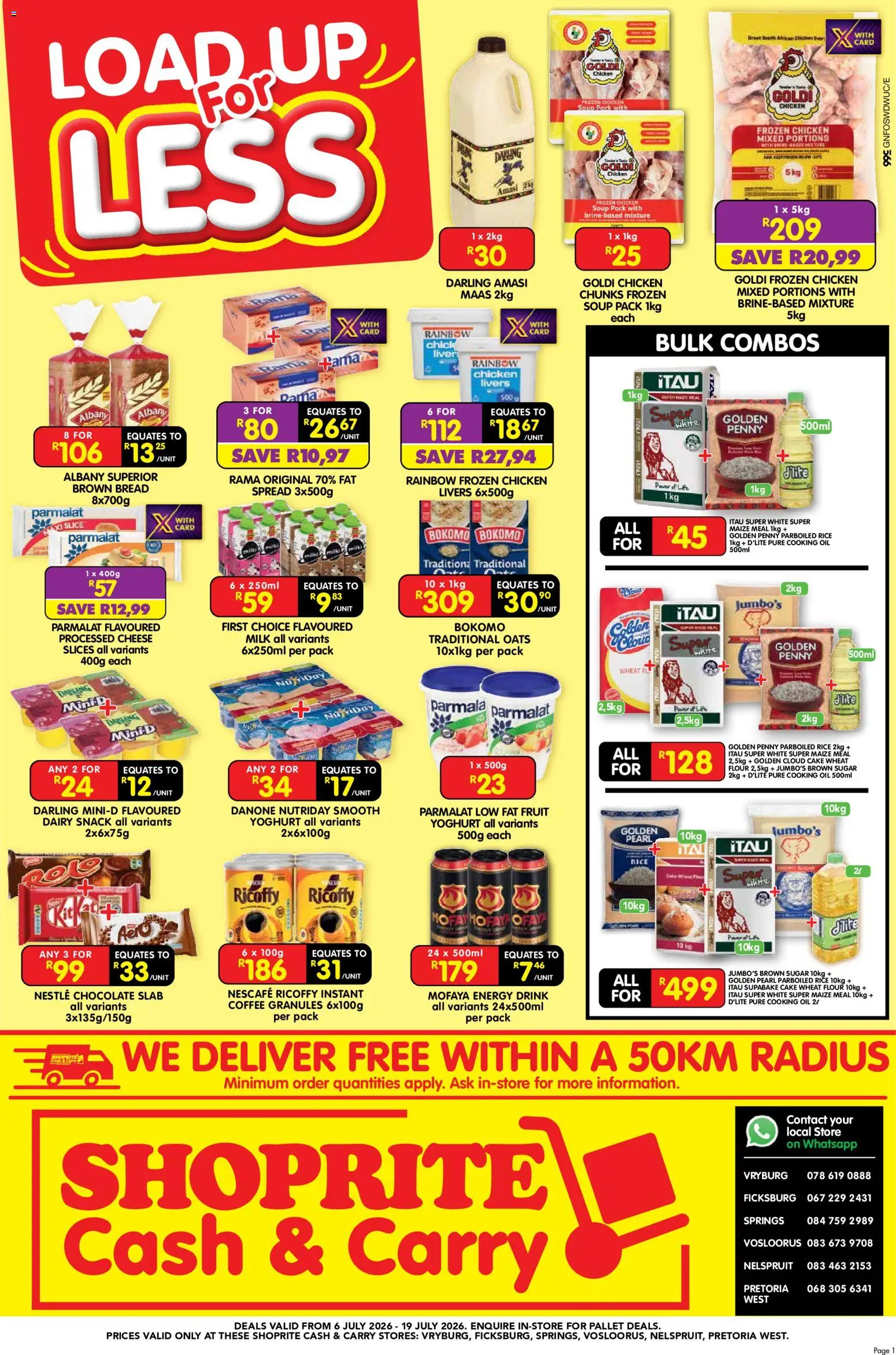 Shoprite - Gauteng - Cash & Carry Mid Month Savings Exclusive (06/07/2026 - 19/07/2026) → Catalogue catalogue cover