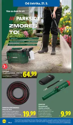Lidl katalog akcije – veljaven od 21.05.2026 | Stran: 28 | Izdelki: Vrtna cev, Visokotlačni čistilnik