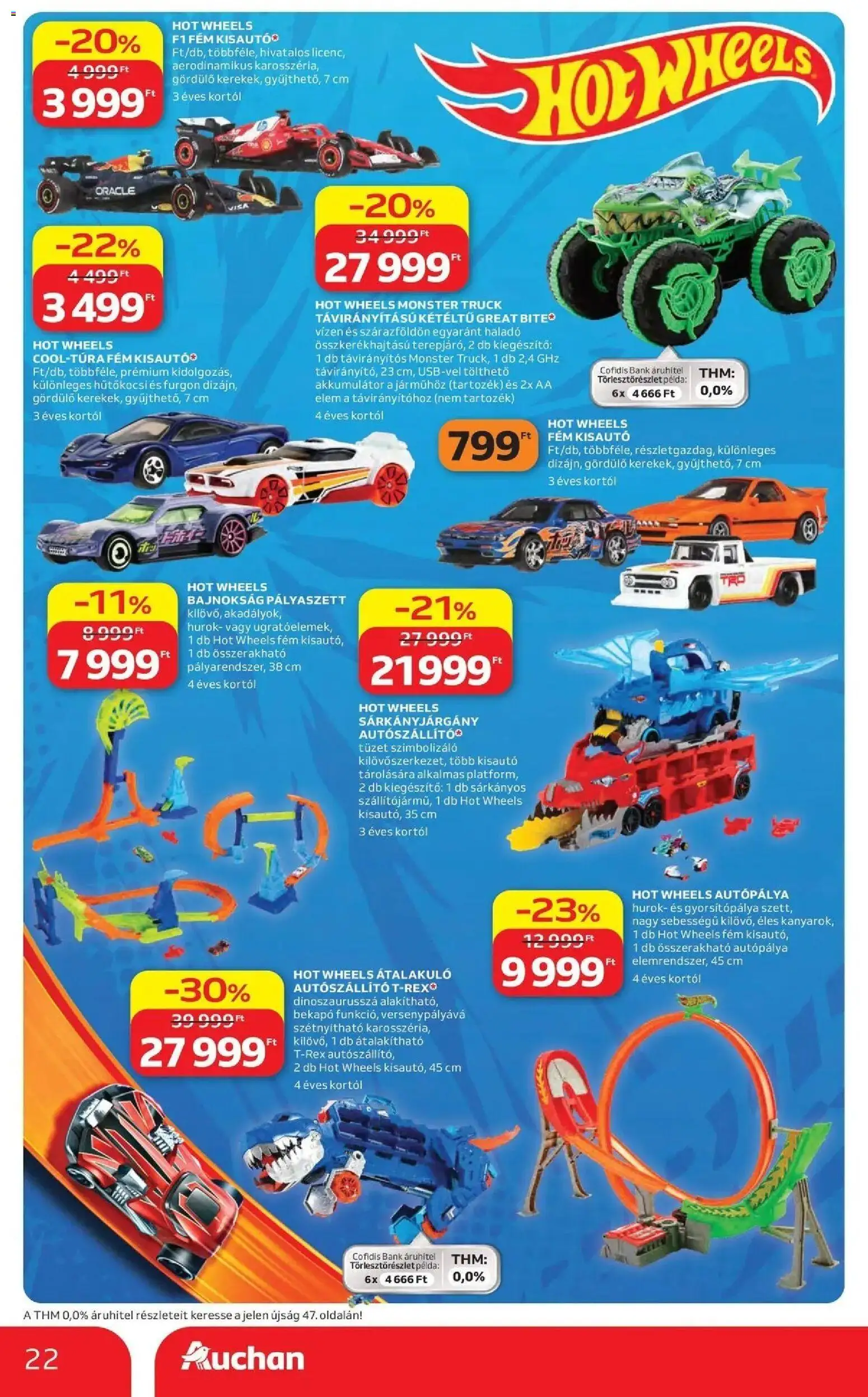 Auchan Karácsonyi ajánlataink Kecskemét - 2026.10.22. -tól/töl > akció, lapozható szórólap 🛍️ | Oldal: 22 | Termékek: Hot Wheels, Akkumulátor, Elem, Kisautó