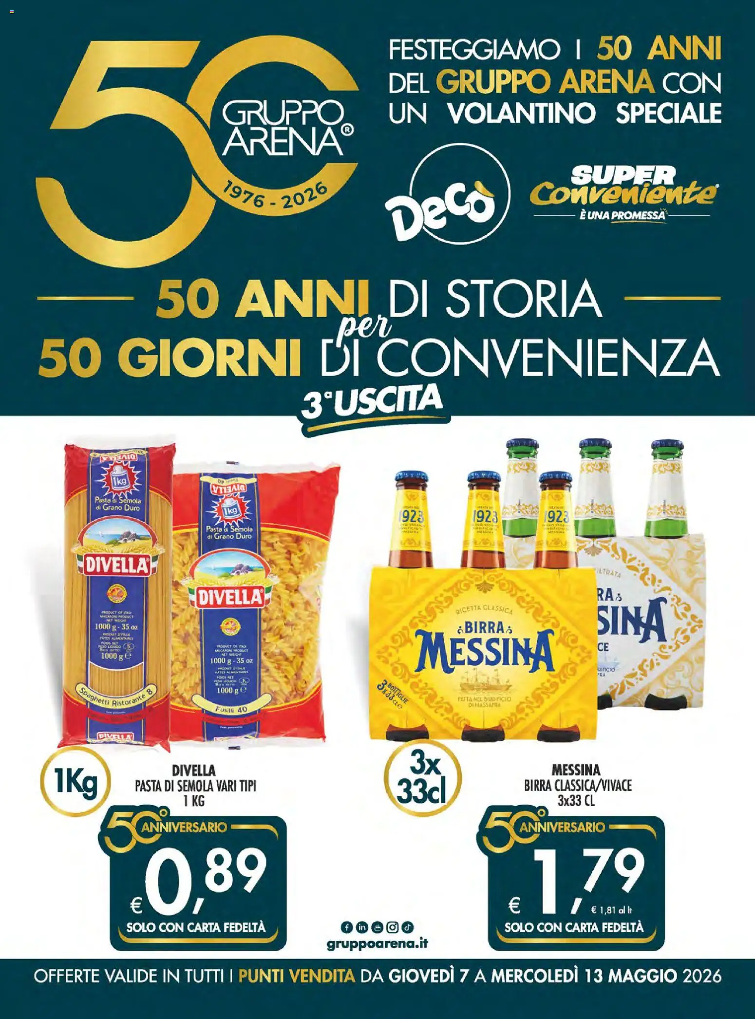 Volantino SuperConveniente del 07.05.2026 | Pagina: 1 | Prodotti: Birra, Pasta