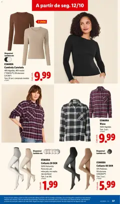 Pré-visualização Camisola Canelada, 48% Algodão, 46% modal (*TENCEL"), 6% elastano (LYCRA"). Tam. XS ao L consonate modelo válido de 12/10/2026 | Página: 37 | Produtos: Algodão, Collants, Blusa, Camisola