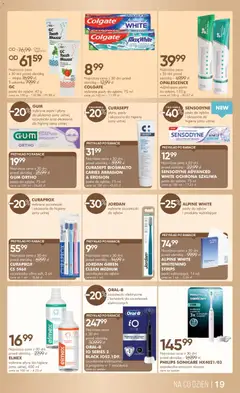 Pogląd oferty "Super-pharm gazetka" - ważna od 15.05.2026 | Strona: 19 | Produkty: Curaprox, Szczoteczka soniczna, Mięta, Szczoteczka do zębów