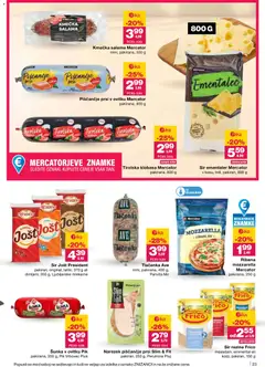 Mercator katalog akcije – veljaven od 23.04.2026 | Stran: 23 | Izdelki: Prsi v ovitku, Ementalec, Narezek, Sir