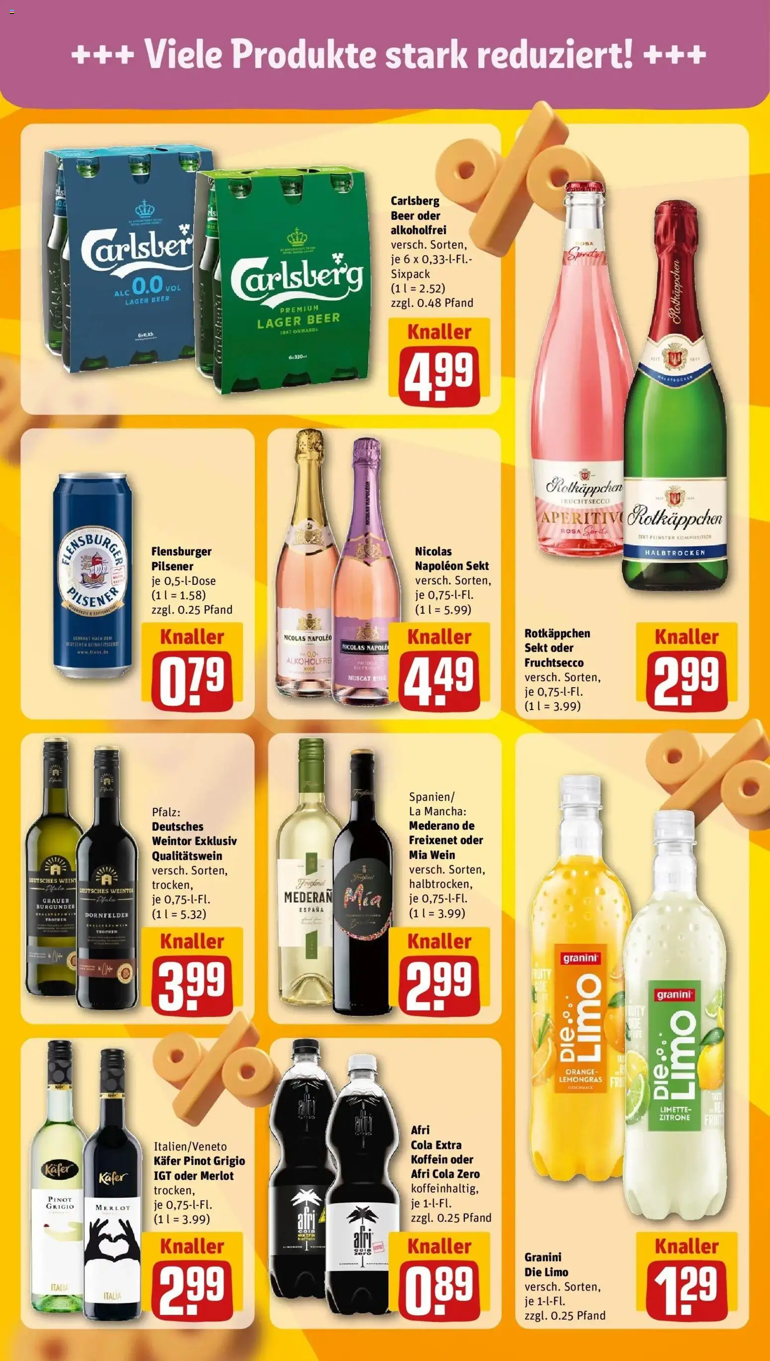 REWE Prospekt ab 31.08.2026 zum Blättern » Angebote | Seite: 17 | Produkte: Cola, Sekt, Zitrone, Granini