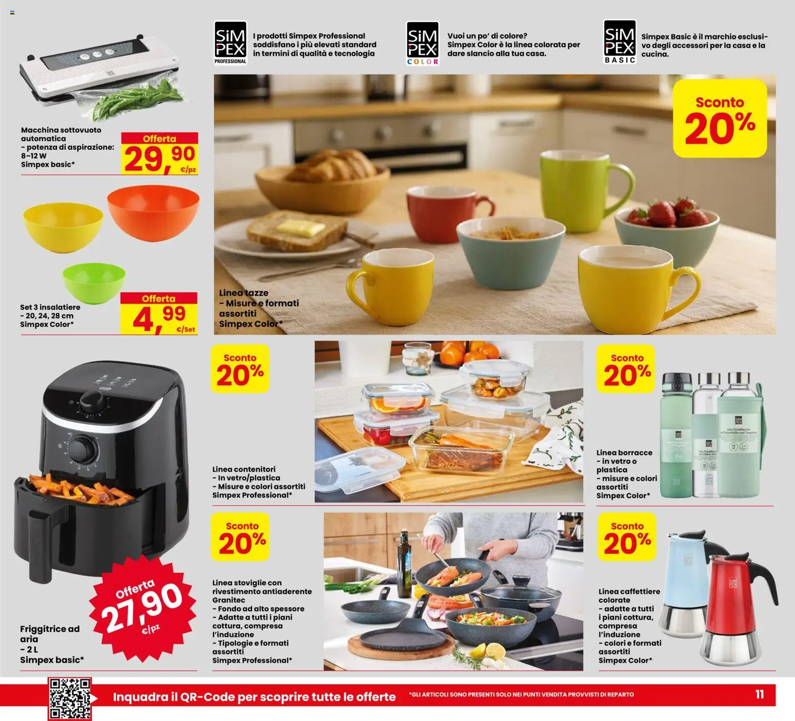 Volantino Eurospar del 20/08/2026 | Pagina: 11 | Prodotti: Macchina sottovuoto, Friggitrice