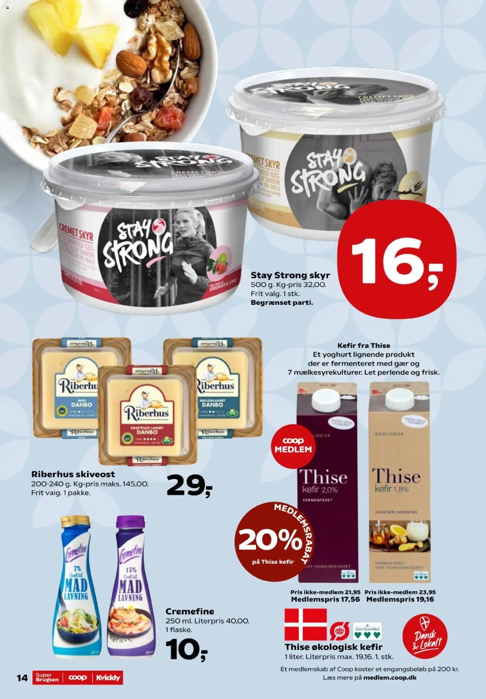 Kvickly tilbudsavis – gyldig fra 23/10/2026 | Side: 16 | Produkter: Yoghurt, Skiveost, Sukker, Gær